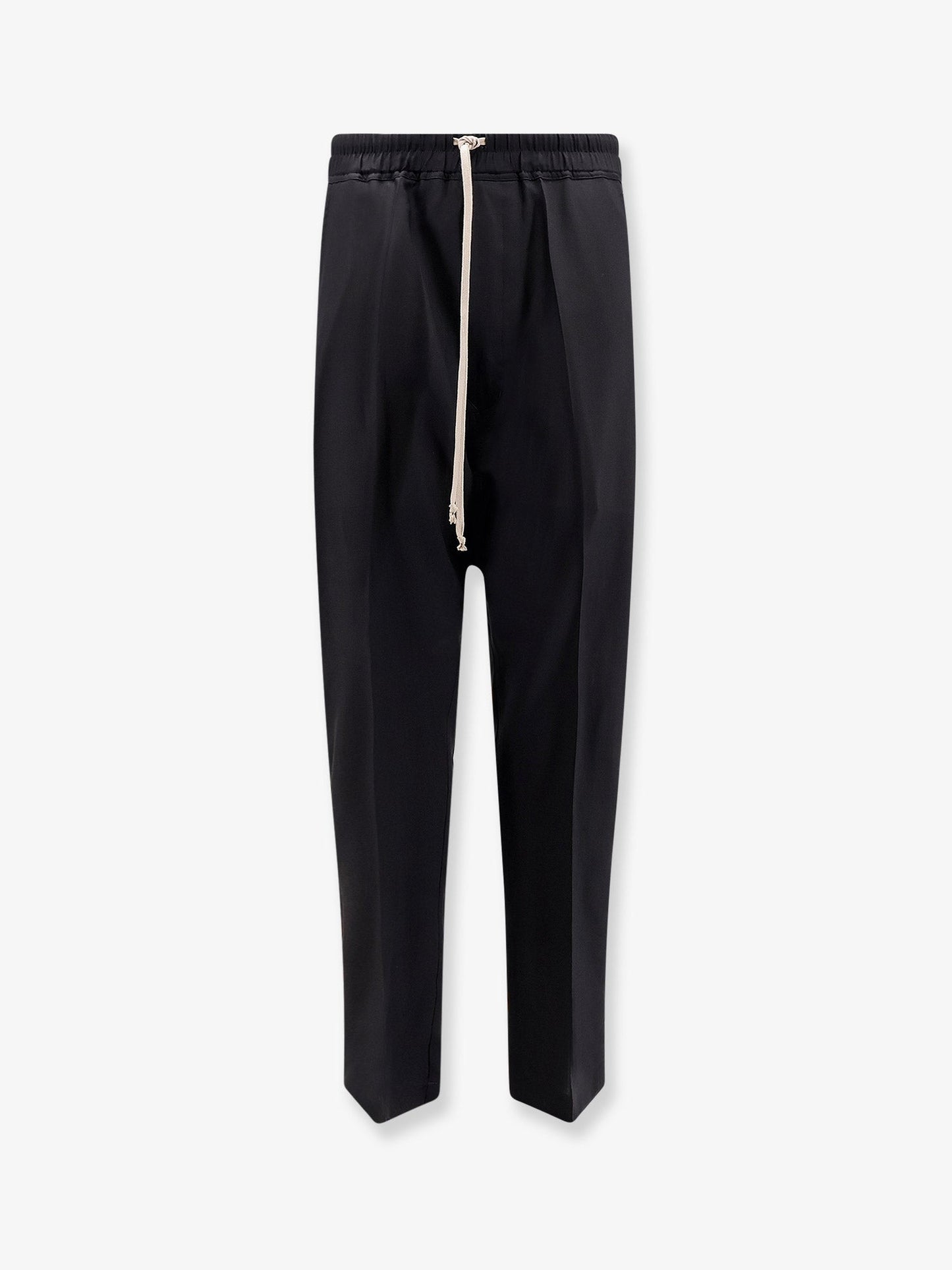 Rick Owens Men Drawstring Long Certified Virgin Wool Trousers RICK OWENS