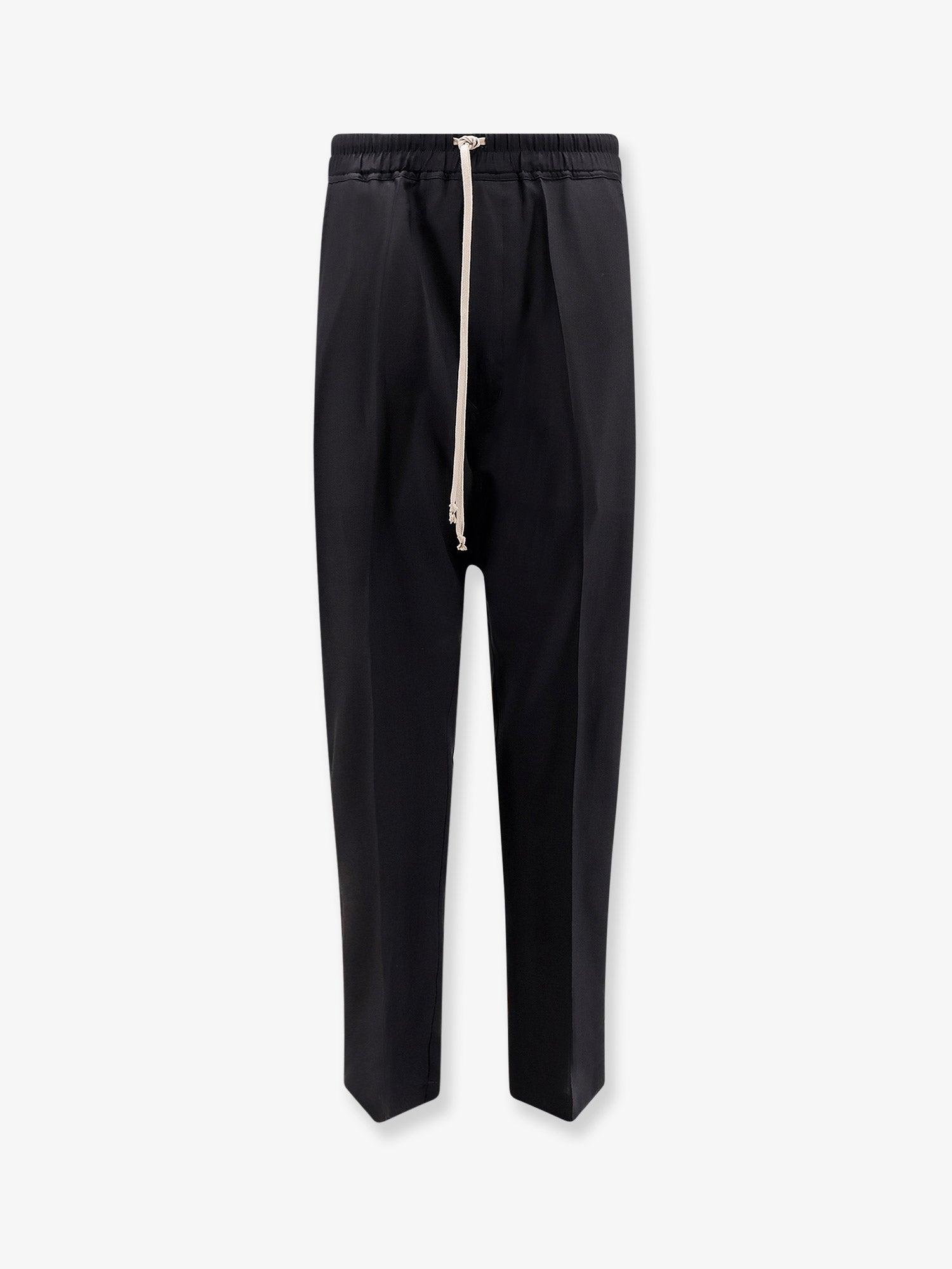 Rick Owens Men Drawstring Long Certified Virgin Wool Trousers RICK OWENS