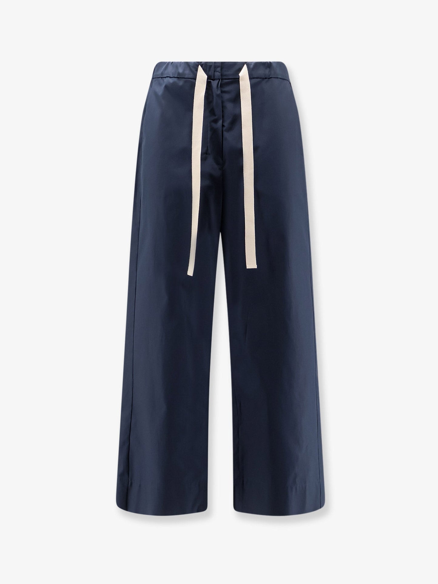 'S Max Mara Women Smmargento Distressed Cotton Trousers S MAX MARA