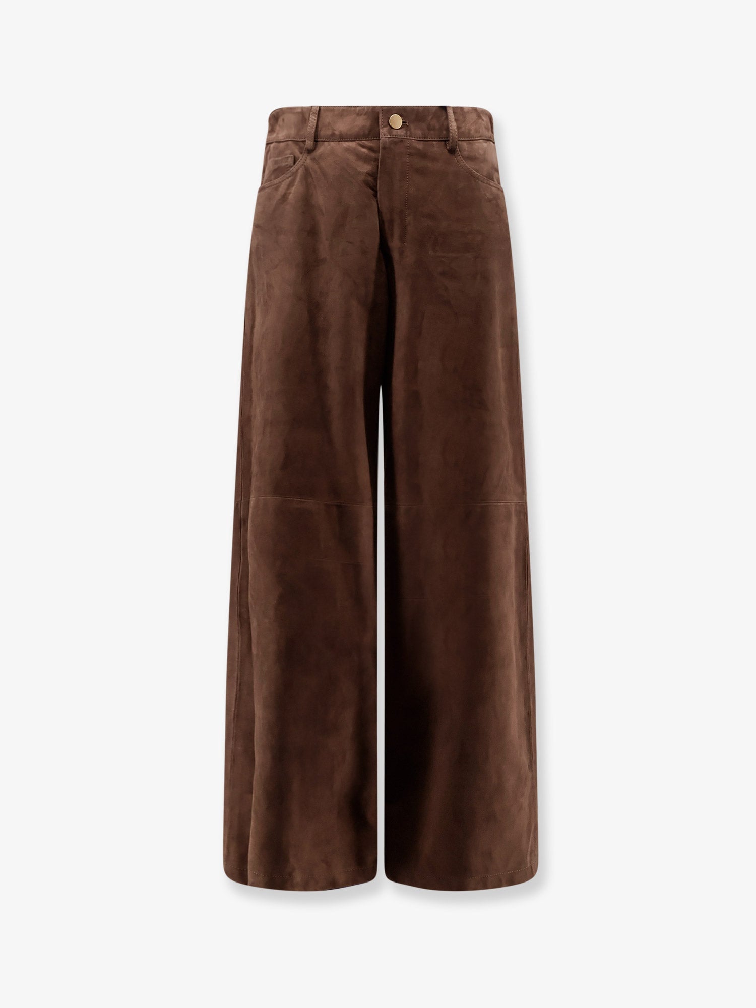 'S Max Mara Women Suede Trousers S MAX MARA