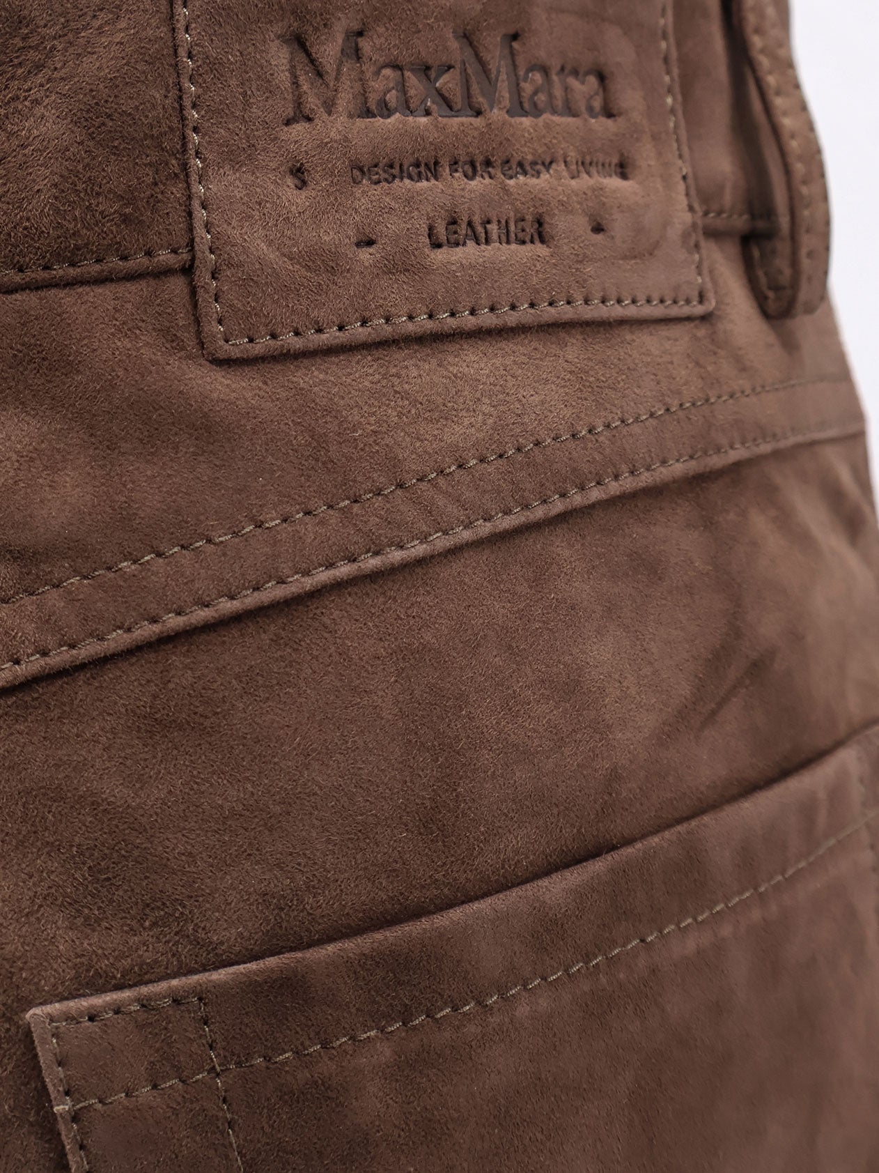 'S Max Mara Women Suede Trousers S MAX MARA