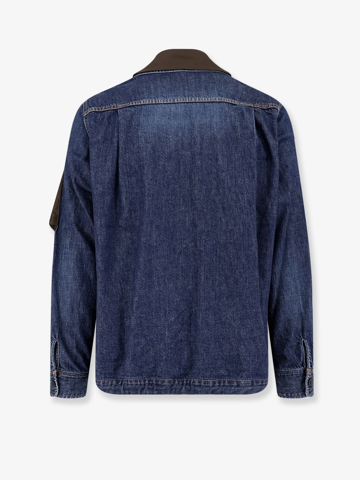 Sacai Men Denim Jacket With Nylon Inserts SACAI