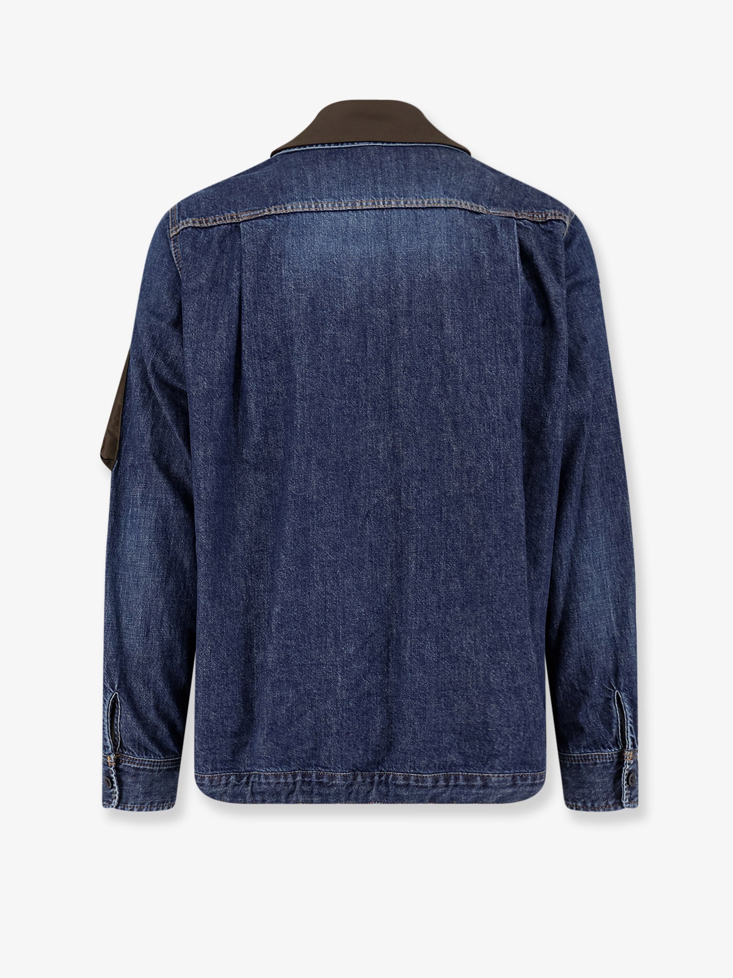 Sacai Men Denim Jacket With Nylon Inserts SACAI