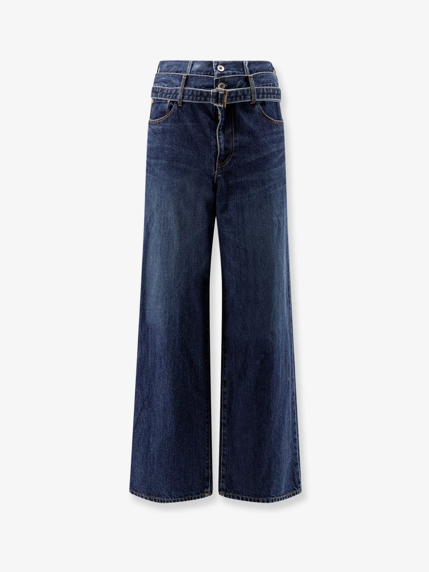 Sacai Men Blue Denim Jeans SACAI