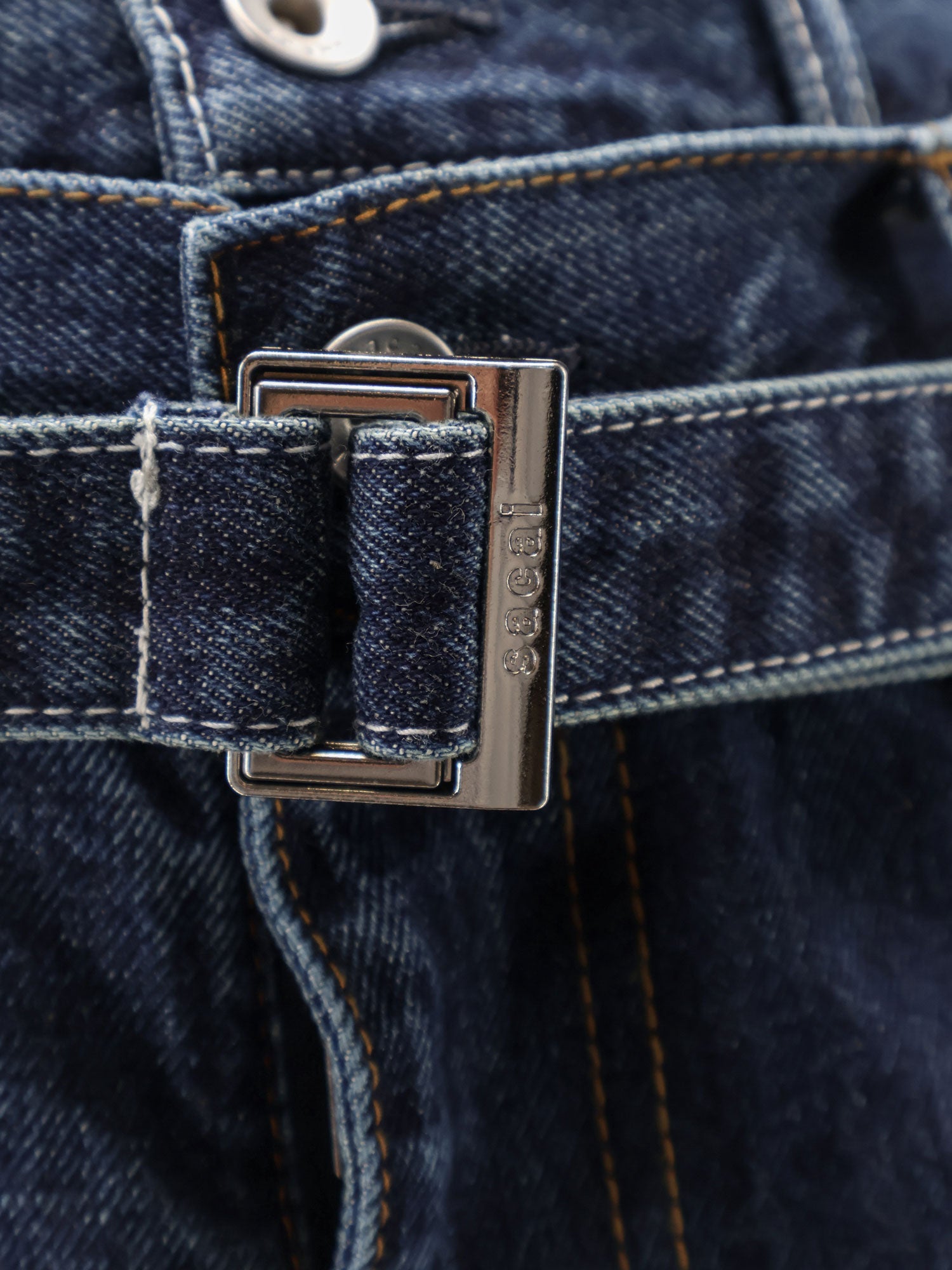 Sacai Men Blue Denim Jeans SACAI
