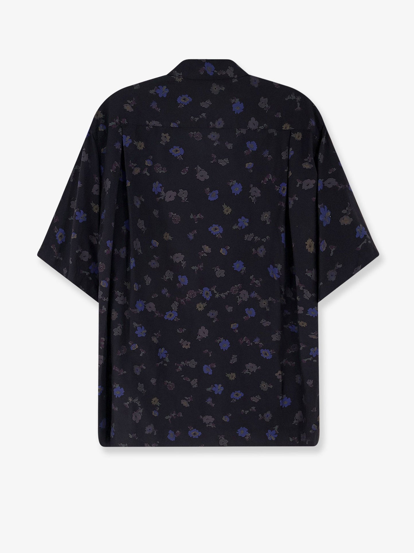 Sacai Men Cotton Blend Shirt With Floral Print SACAI