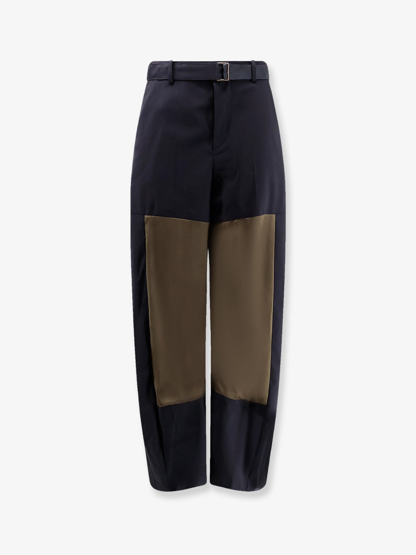 Sacai Women Wool Blend Trousers With Nylon Inserts SACAI