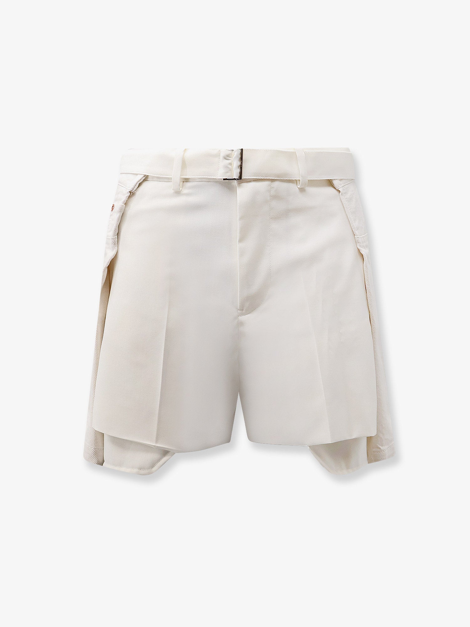 Sacai Women Double Fabric Shorts SACAI