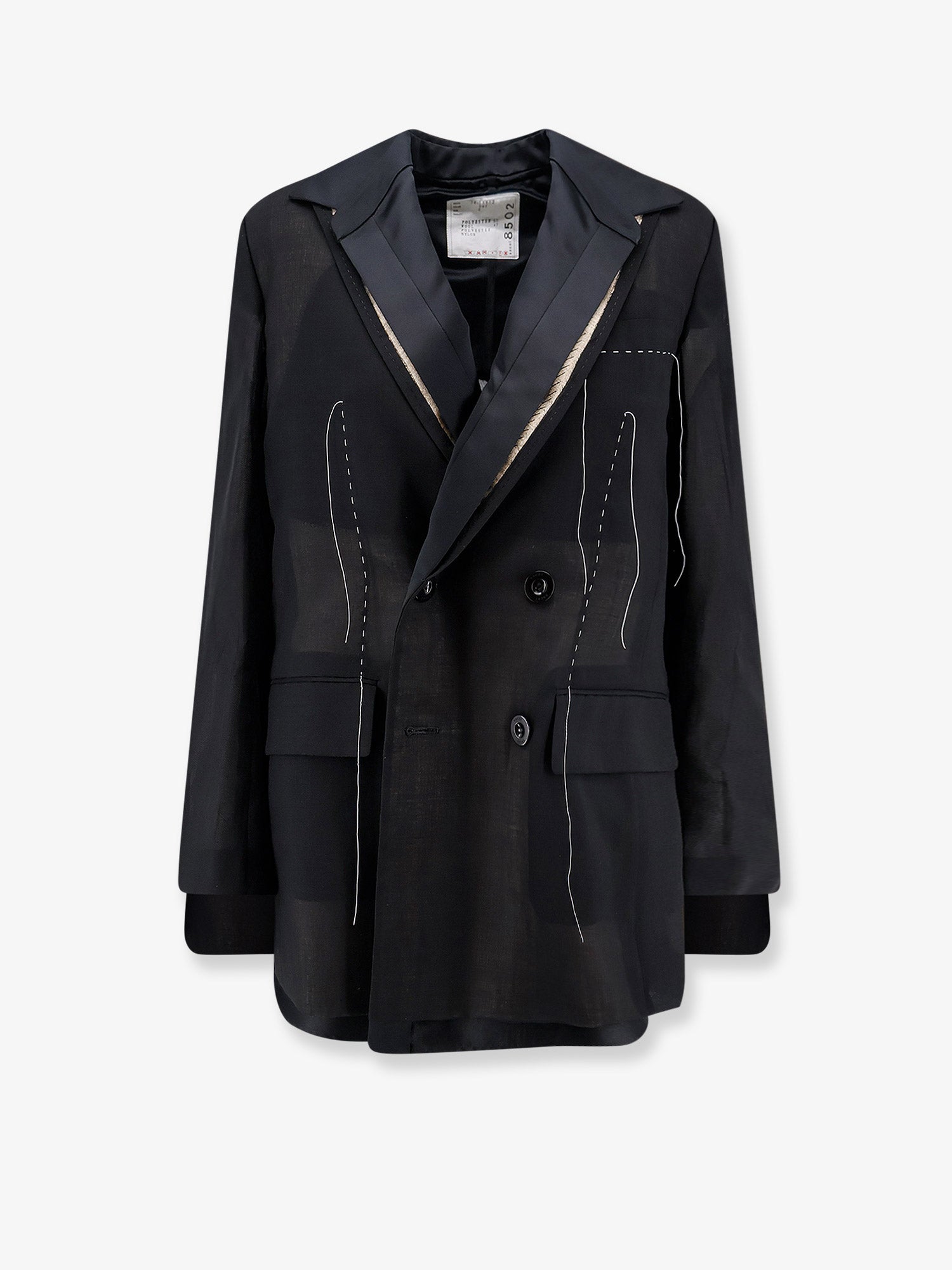 Sacai Women Silk And Organza Blazer SACAI