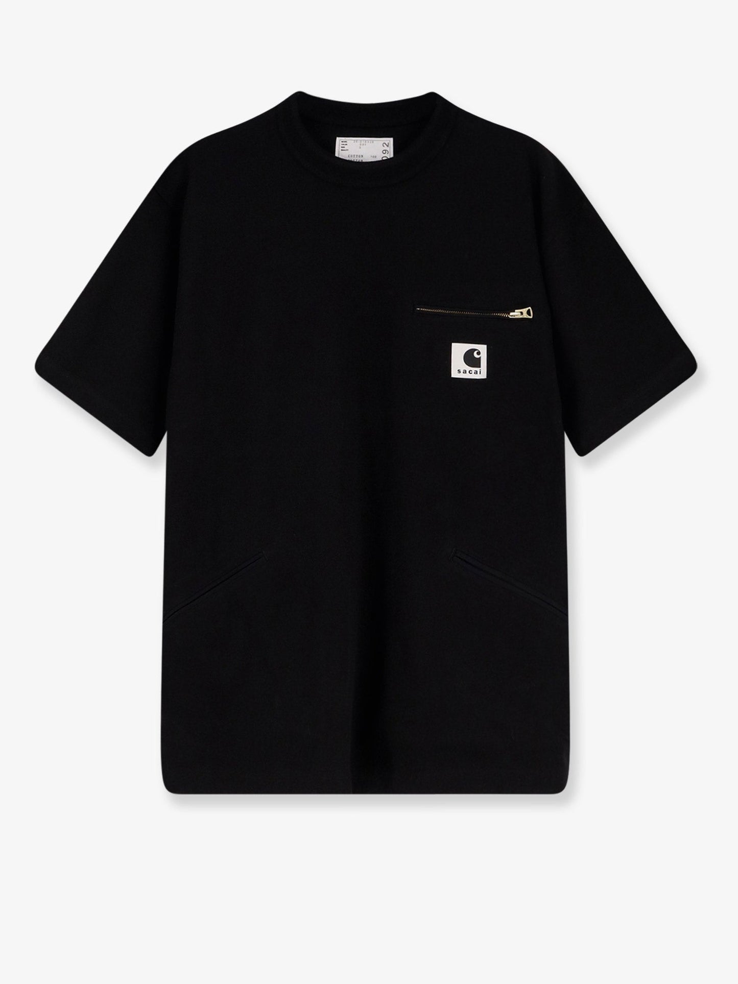 Sacai X Carhartt Wip Men Cotton T-Shirt Witht Logo Patch On The Front SACAI X CARHARTT WIP
