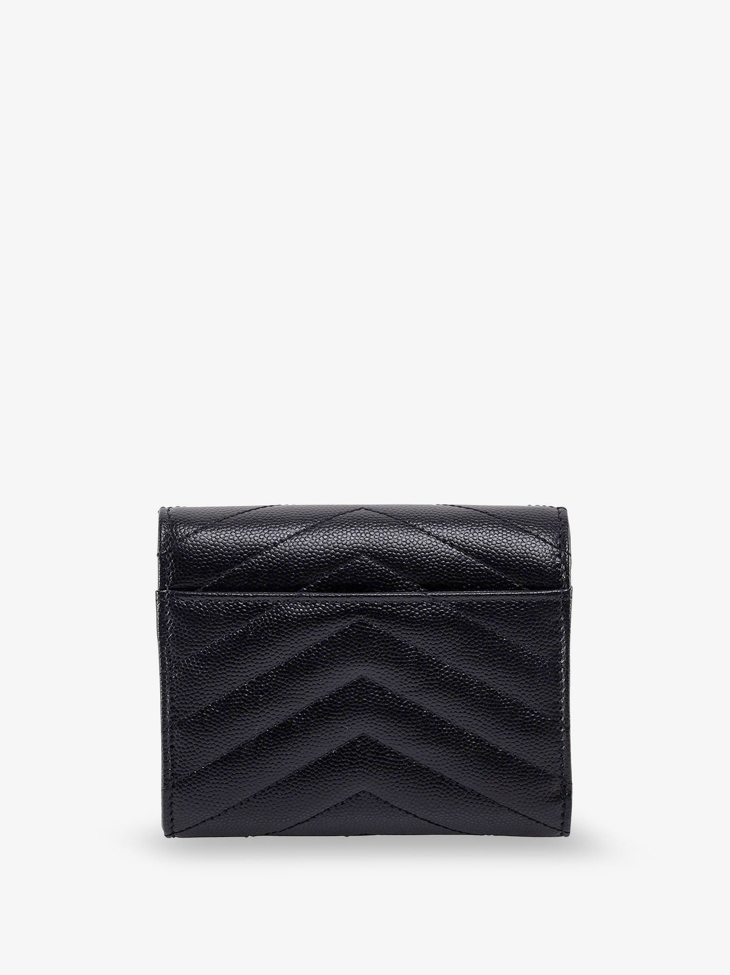 Saint Laurent Women Leather Wallet With Cassandre Logo On The Front SAINT LAURENT