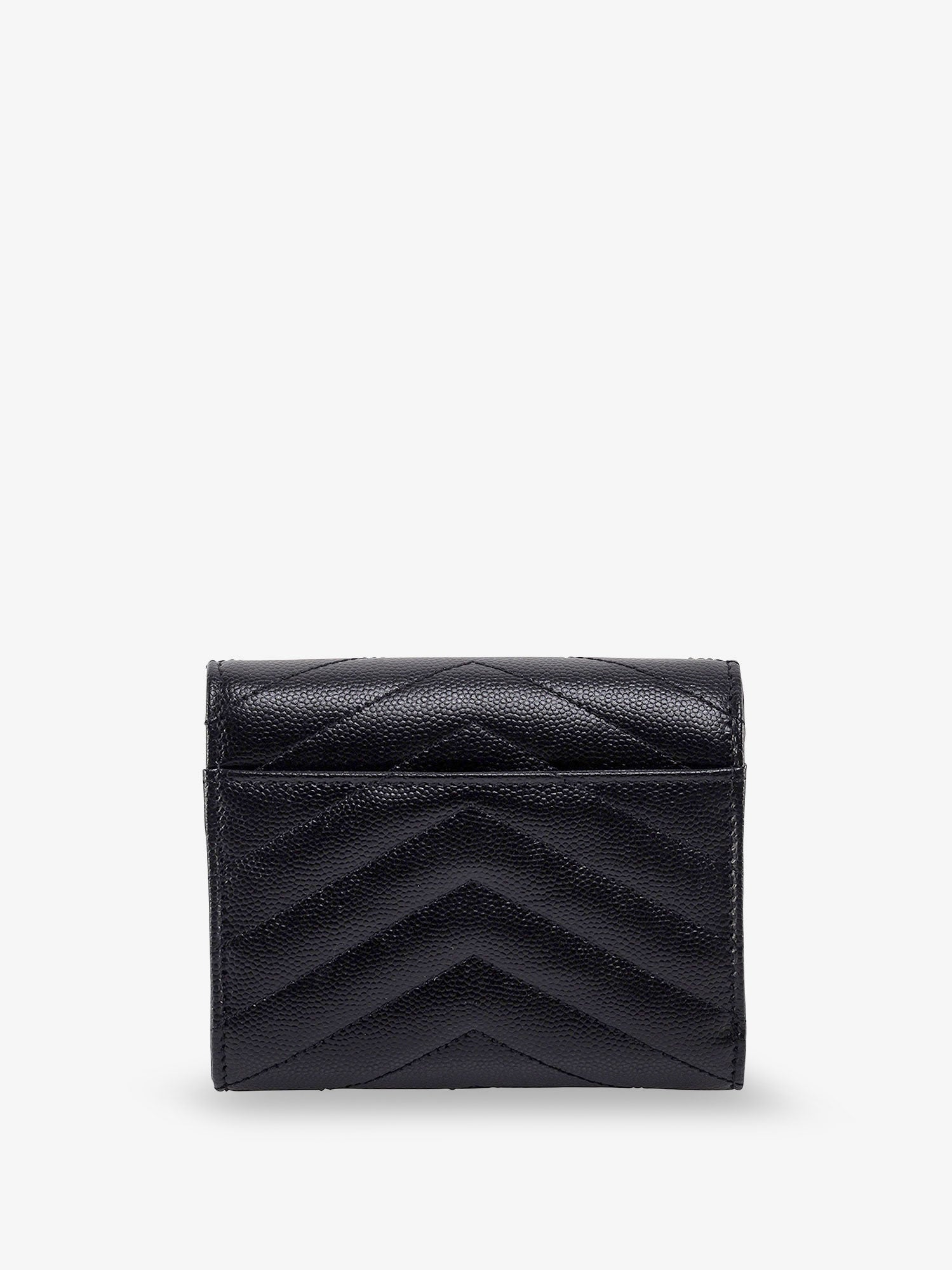 Saint Laurent Women Leather Wallet With Cassandre Logo On The Front SAINT LAURENT