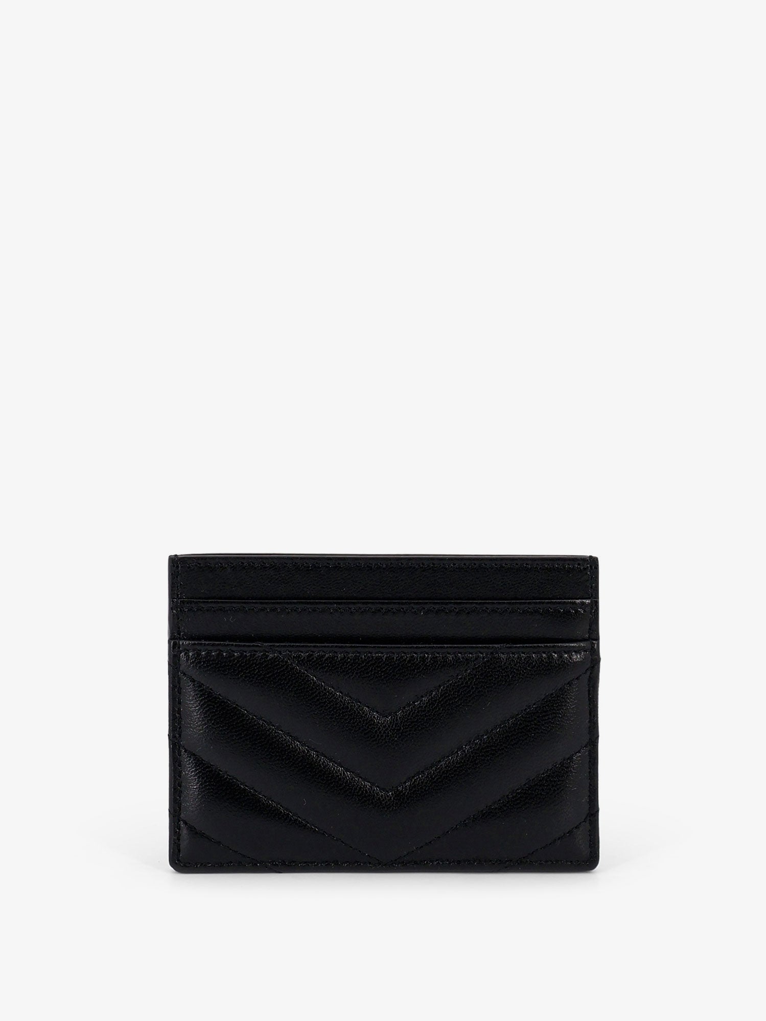 Saint Laurent Women Cassandre Leather Card Holder SAINT LAURENT