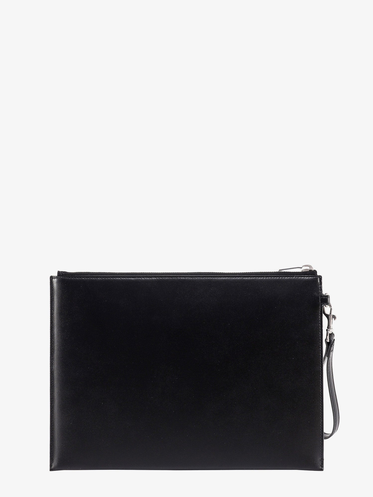 Saint Laurent Men Leather Clutch With Monogram Detail SAINT LAURENT