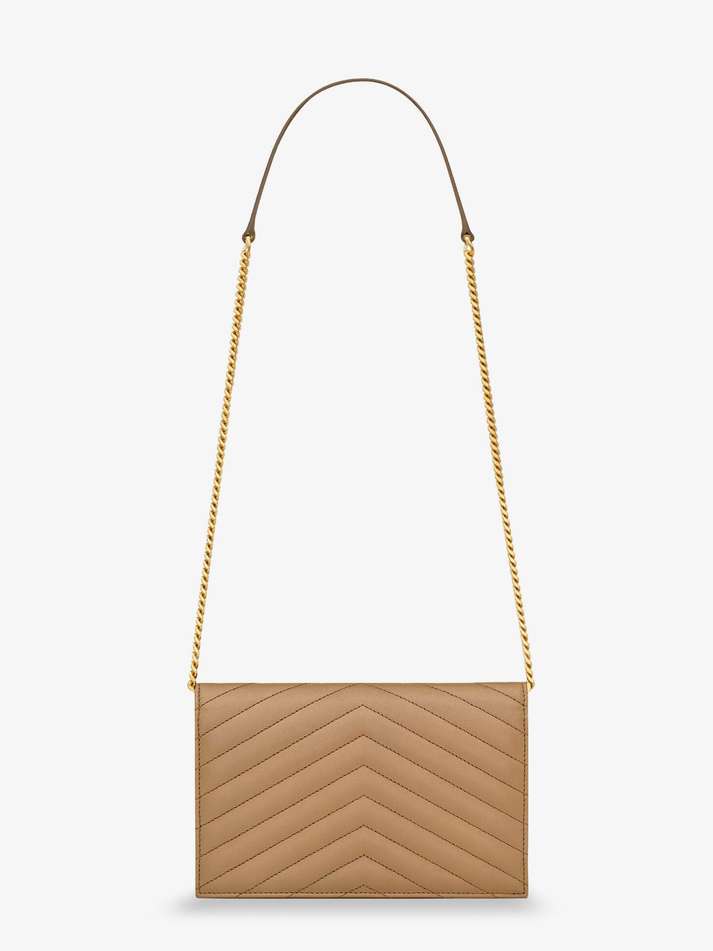 Saint Laurent Women Envelope Leather Shoulder Bag SAINT LAURENT