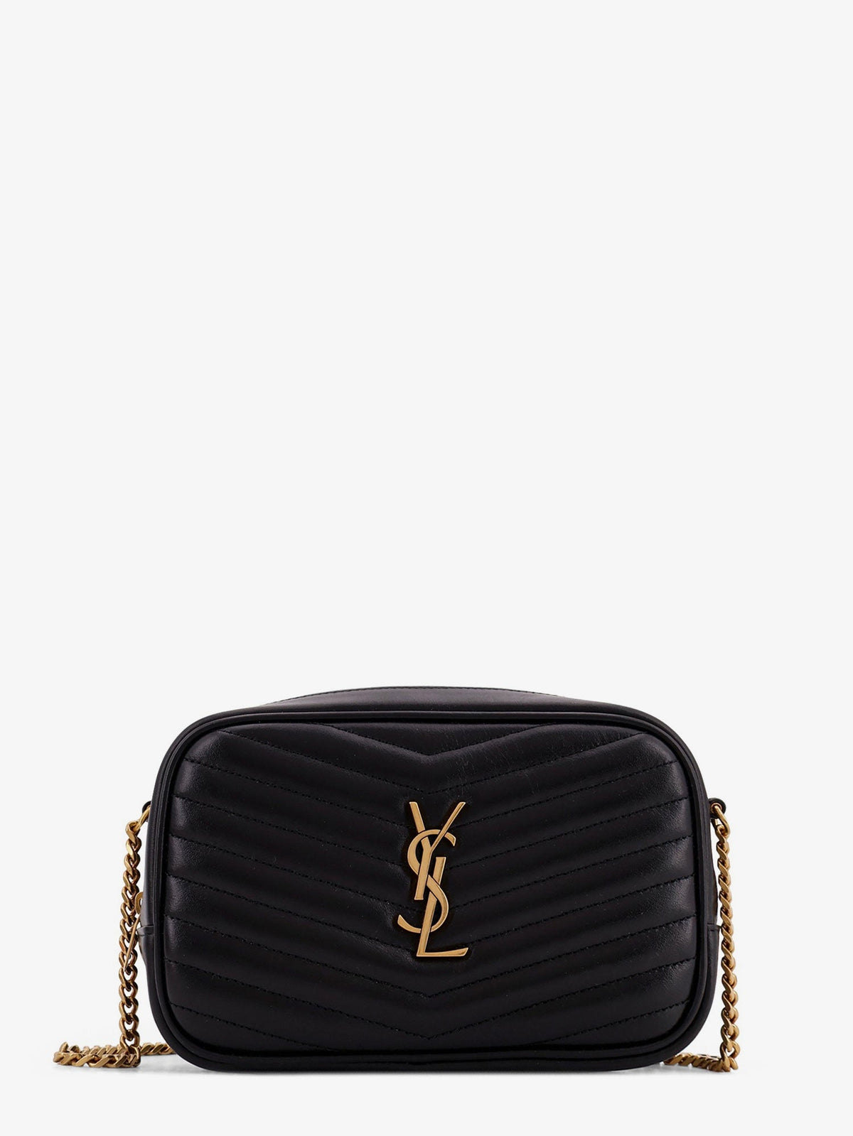 Saint Laurent Women Mini Lou Quilted Leather Crossbody Bag SAINT LAURENT