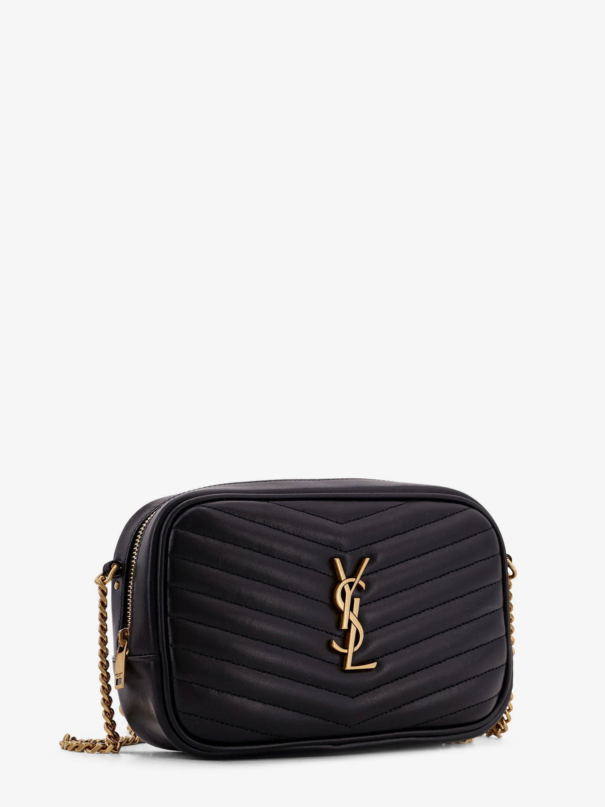 Saint Laurent Women Mini Lou Quilted Leather Crossbody Bag SAINT LAURENT