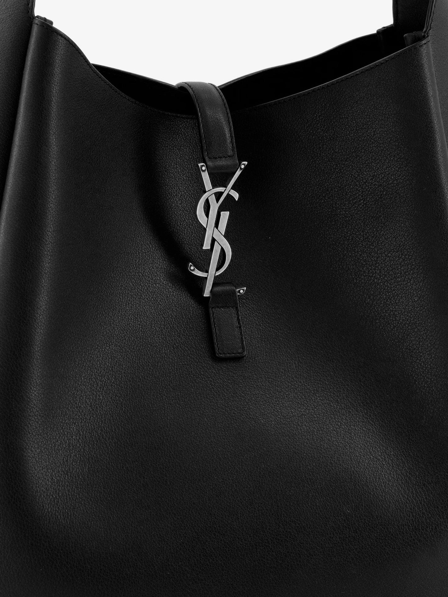 Saint Laurent Women Le 5 Ã  7 Leather Shoulder Bag With Metal Cassandre Logo SAINT LAURENT