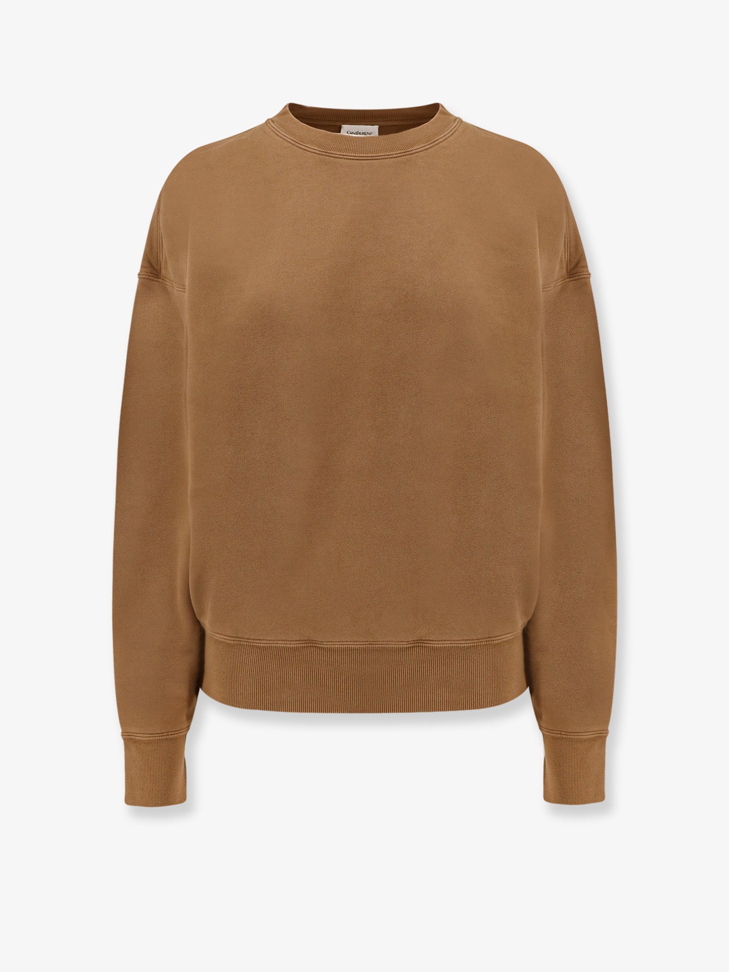 Saint Laurent Women Certified Cotton Sweatshirt With Logoed Label SAINT LAURENT