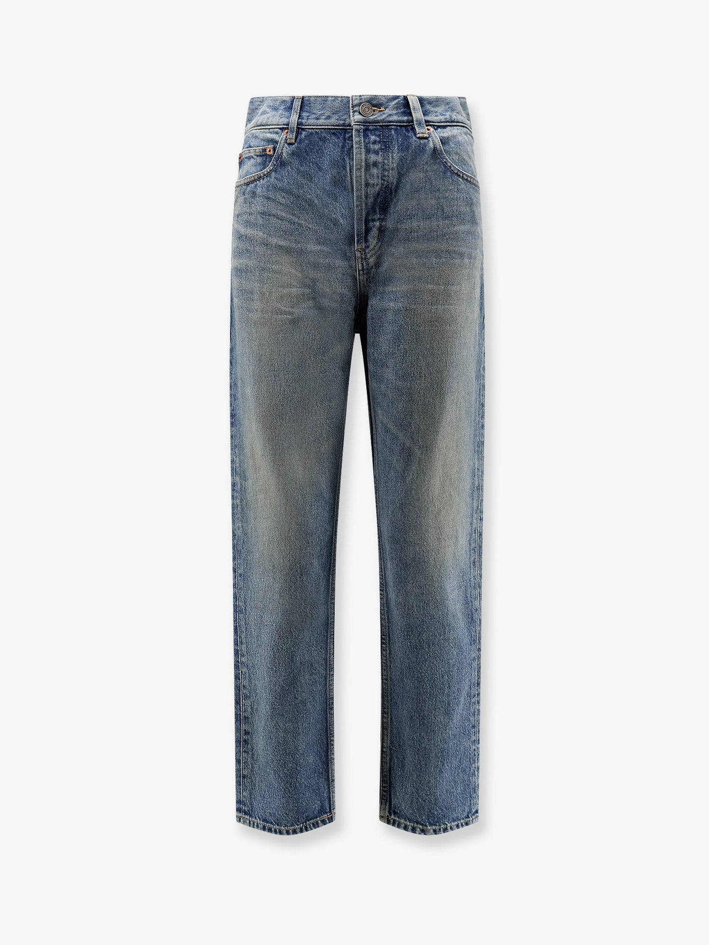 Saint Laurent Women Ankle Midi Blue Denim Jeans SAINT LAURENT