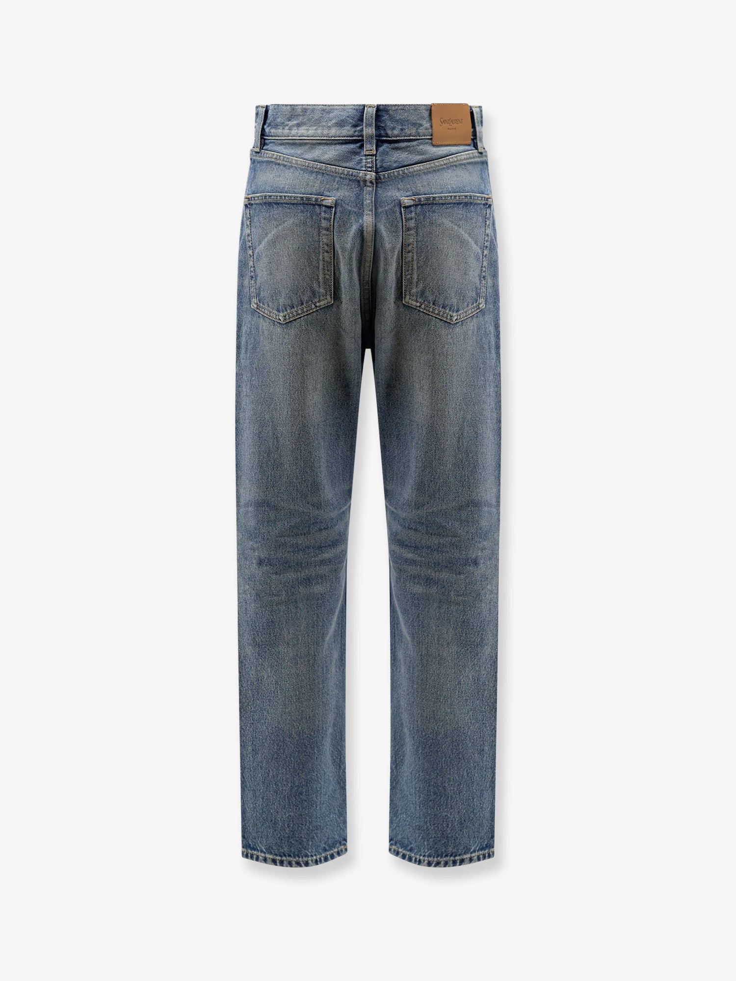 Saint Laurent Women Ankle Midi Blue Denim Jeans SAINT LAURENT