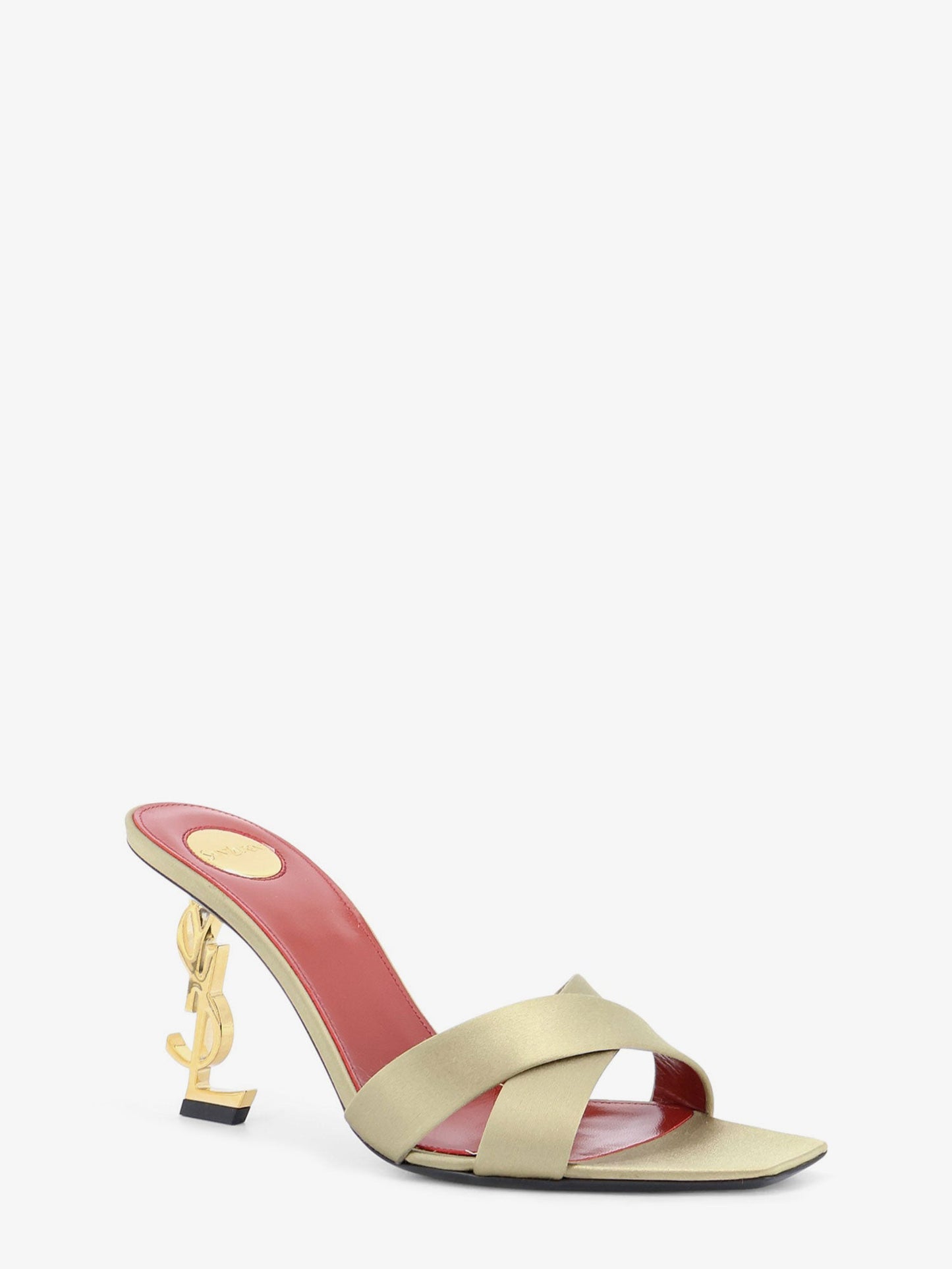 Saint Laurent Women Opyum Satin Sandals SAINT LAURENT