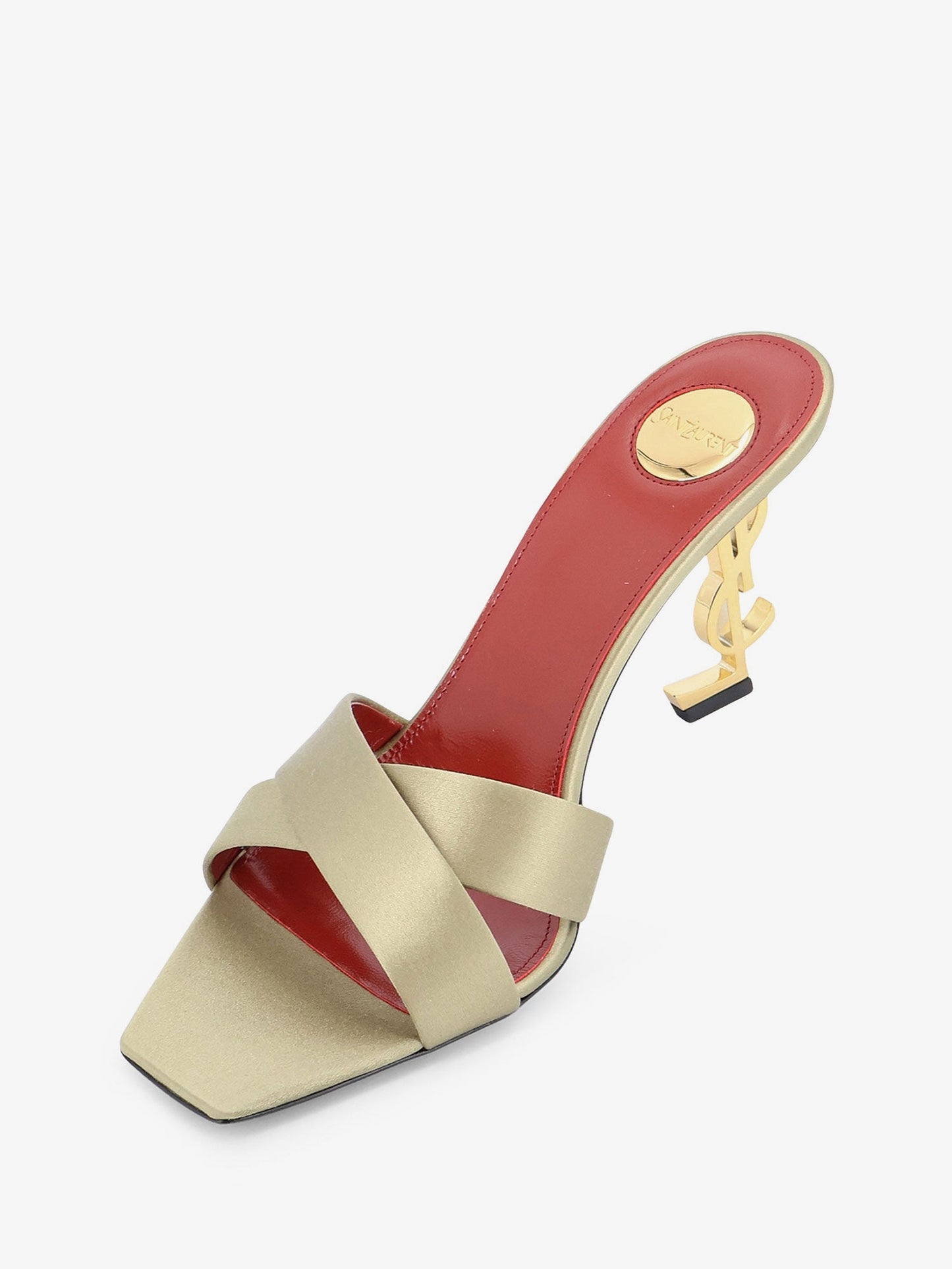 Saint Laurent Women Opyum Satin Sandals SAINT LAURENT