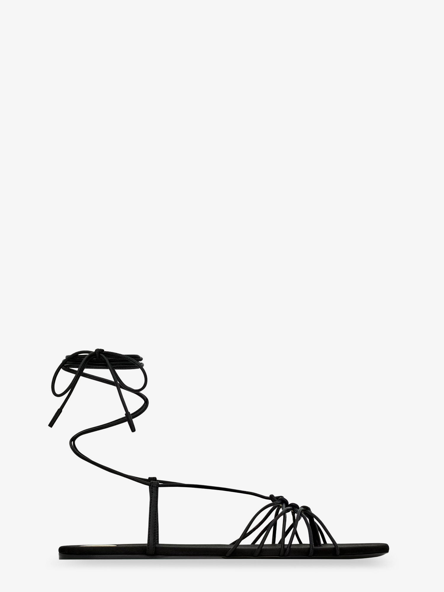 Saint Laurent Women Babylone Leather Sandals SAINT LAURENT