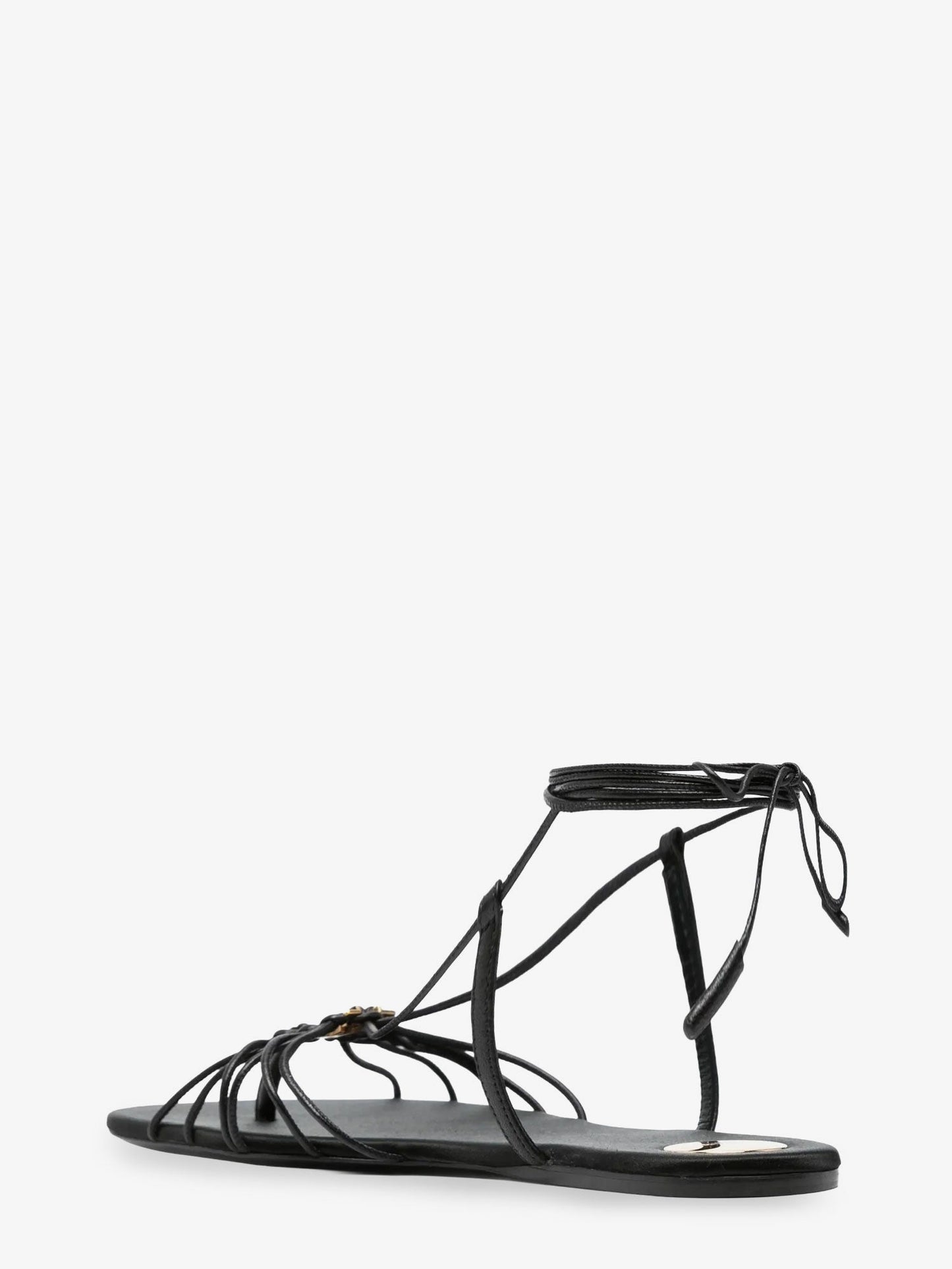 Saint Laurent Women Babylone Leather Sandals SAINT LAURENT