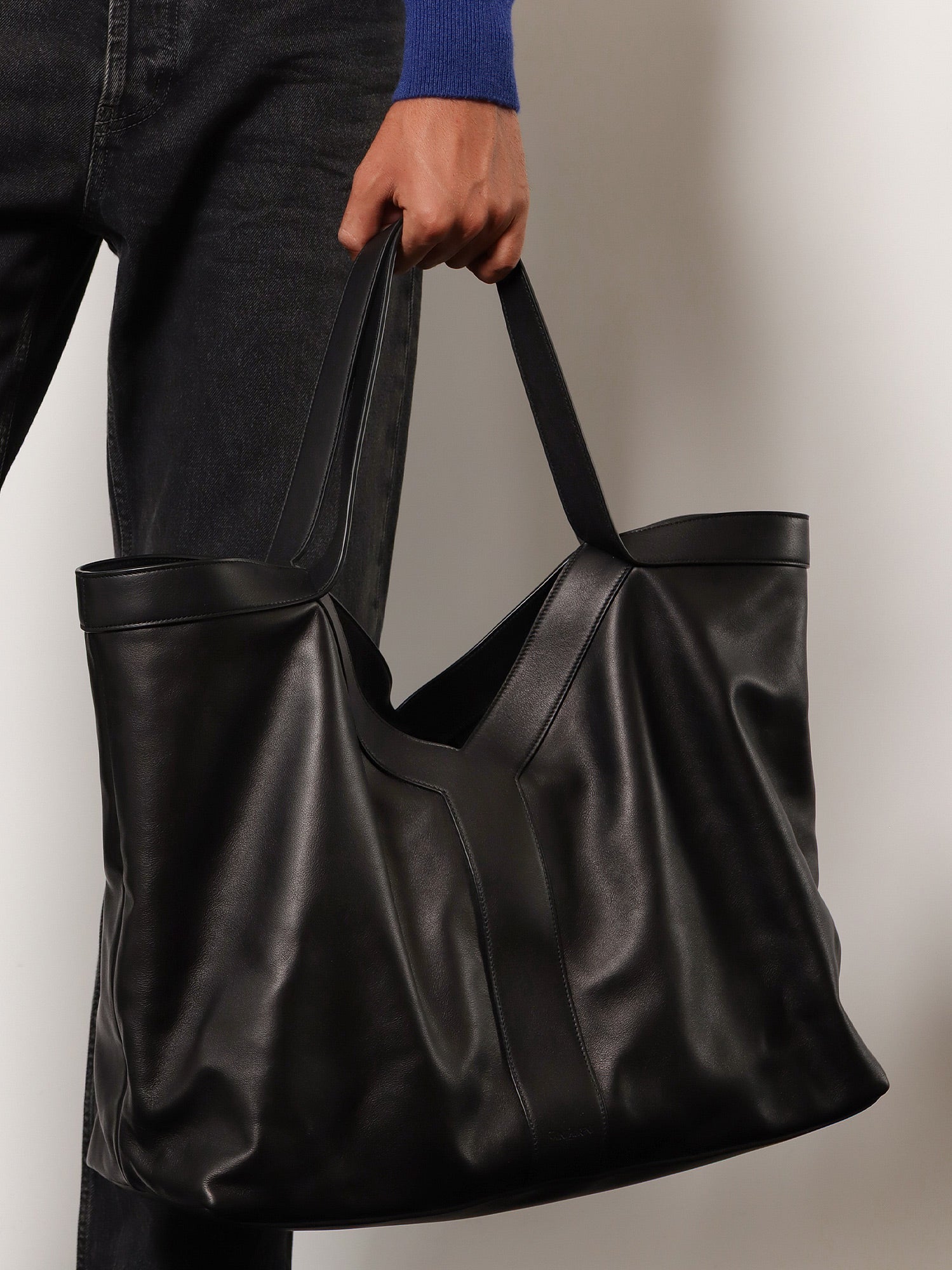 Saint Laurent Men Y Oversize Leather Tote Bag SAINT LAURENT