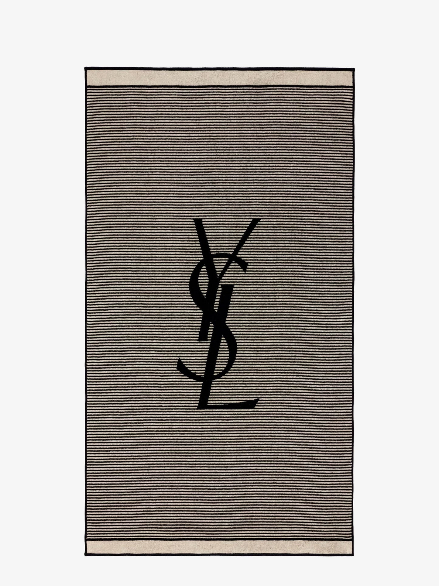 Saint Laurent Women Certified Cotton Striped Beach Towel SAINT LAURENT