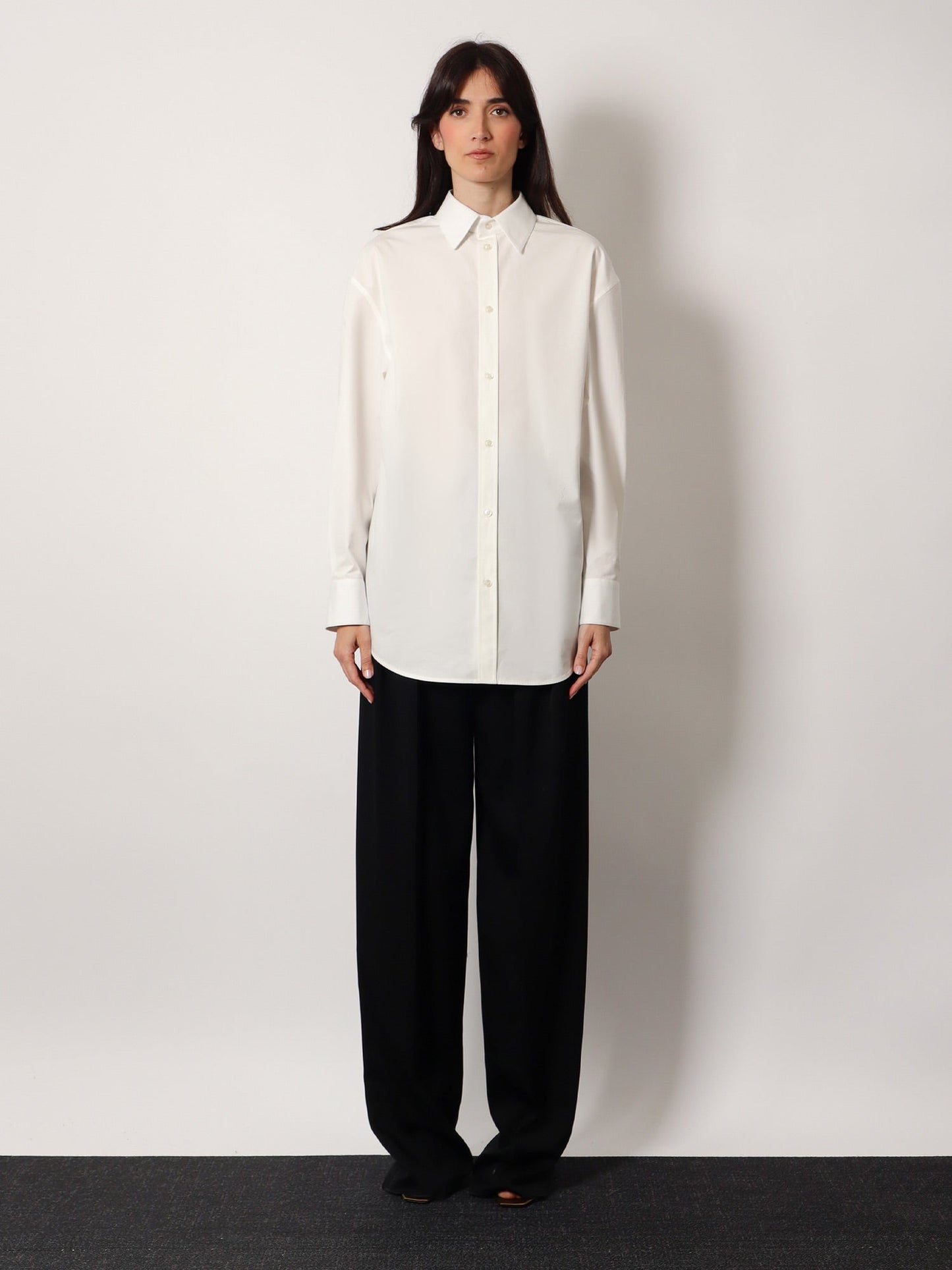 Saint Laurent Women Certified Cotton Shirt With Monogram Embroidery SAINT LAURENT
