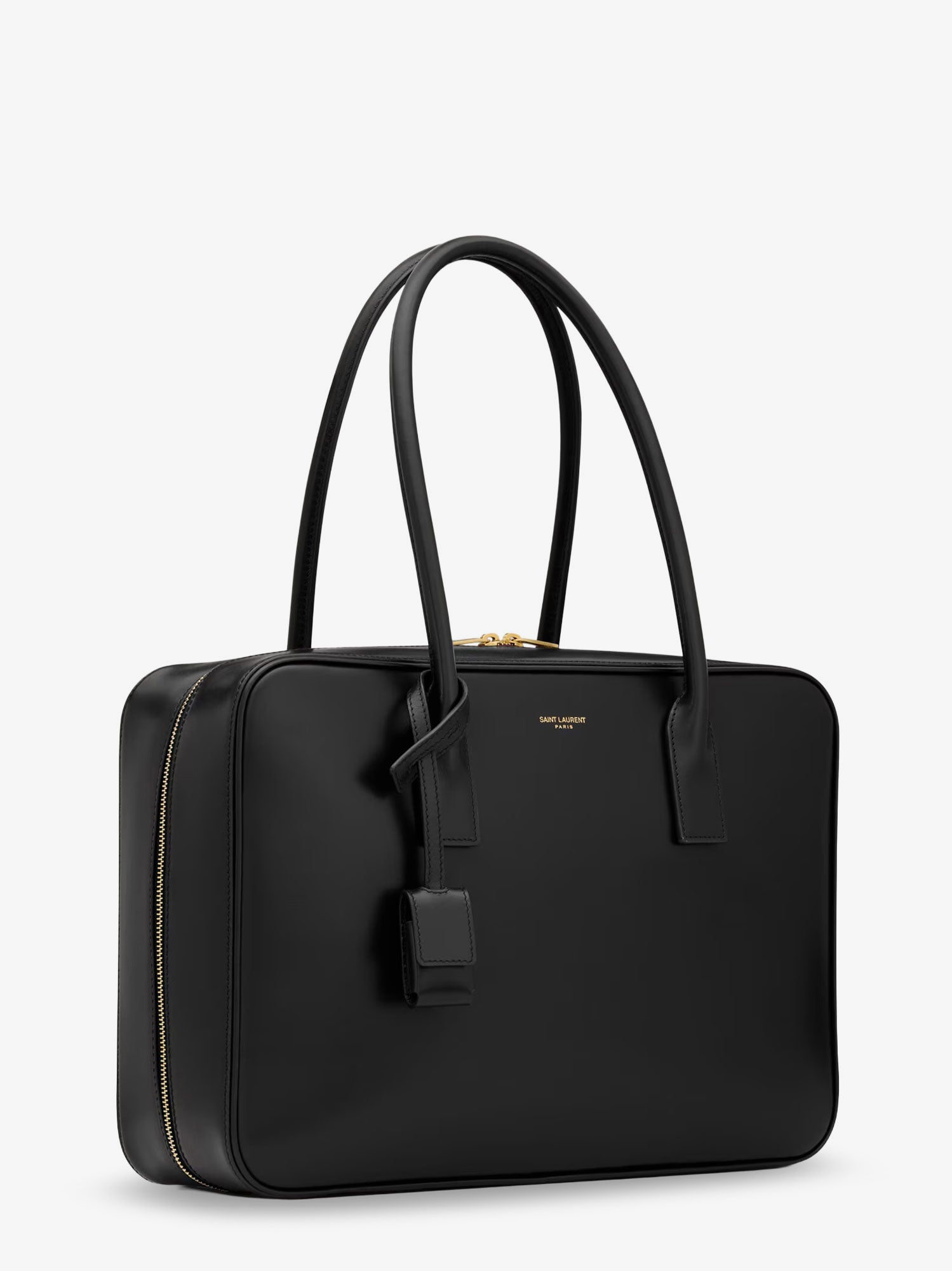 Saint Laurent Women Sac De Jour In Box Leather Handbag With Metal Padlock Detail SAINT LAURENT