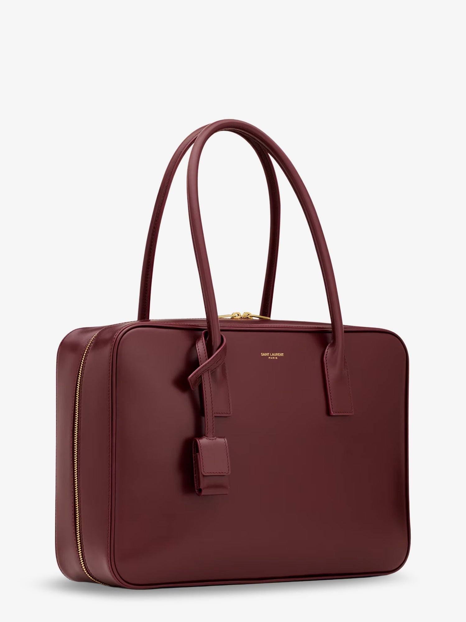 Saint Laurent Women Sac De Jour In Box Leather Handbag With Metal Lock Detail SAINT LAURENT