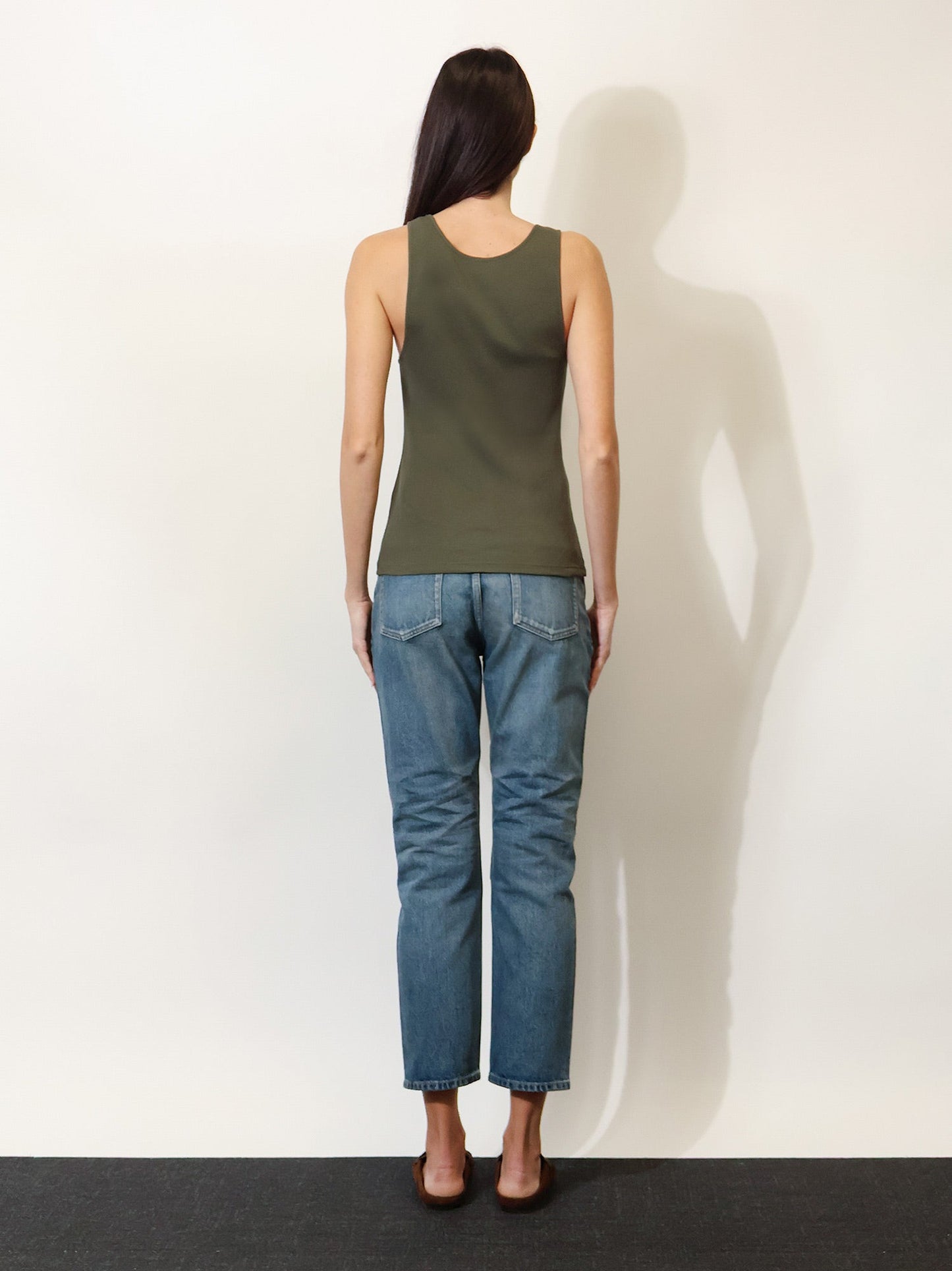 Saint Laurent Women Ribbed Cotton Top SAINT LAURENT