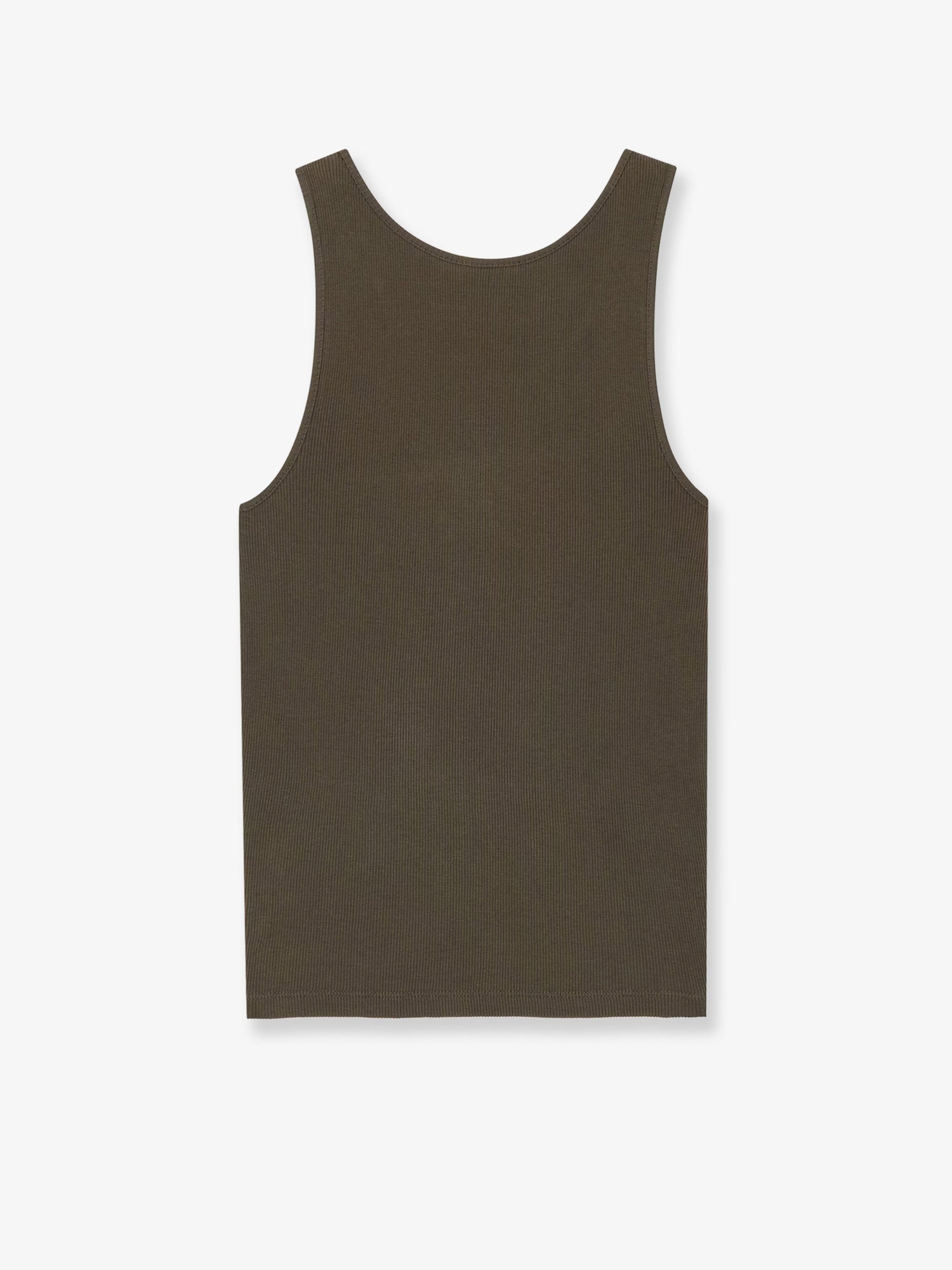 Saint Laurent Women Ribbed Cotton Top SAINT LAURENT