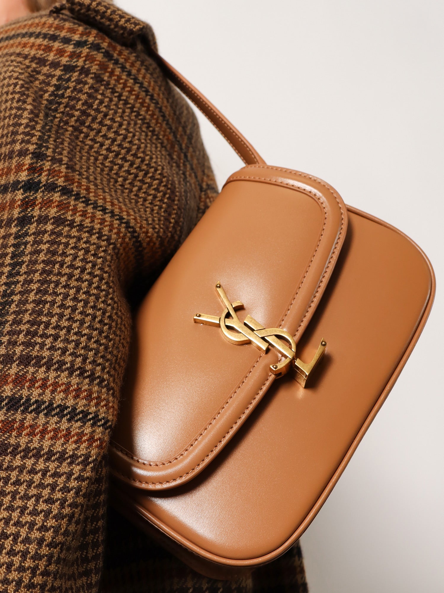Saint Laurent Women Solferino Leather Shoulder Bag SAINT LAURENT