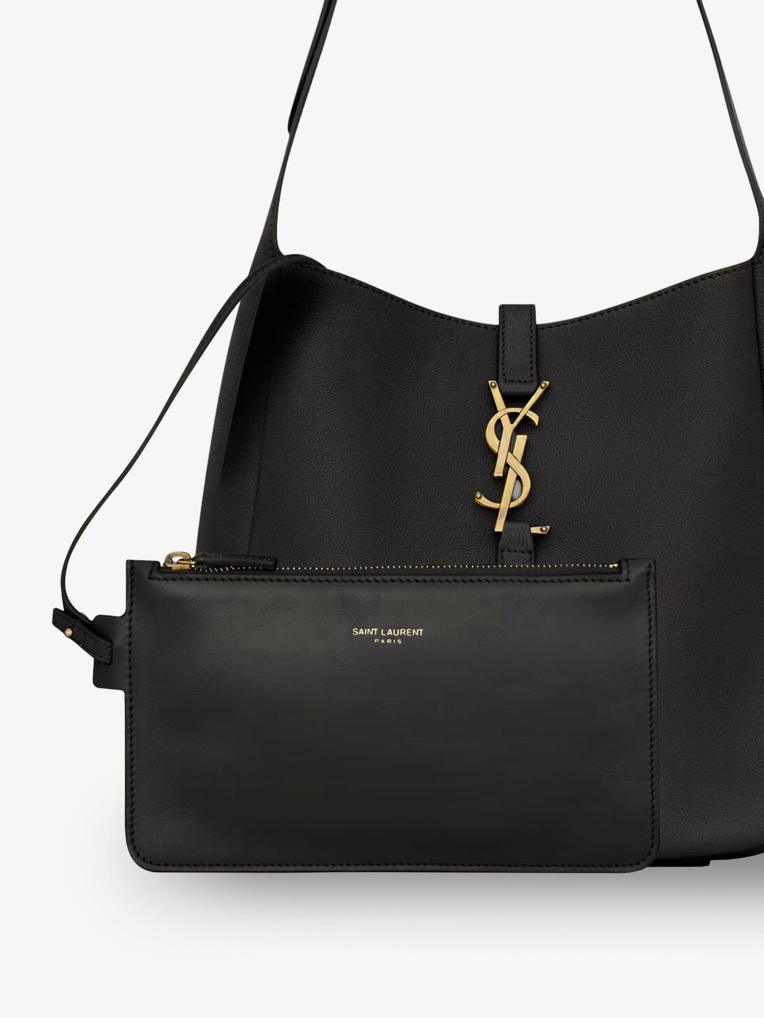 Saint Laurent Women Le 5 Ã  7 Leather Shoulder Bag SAINT LAURENT