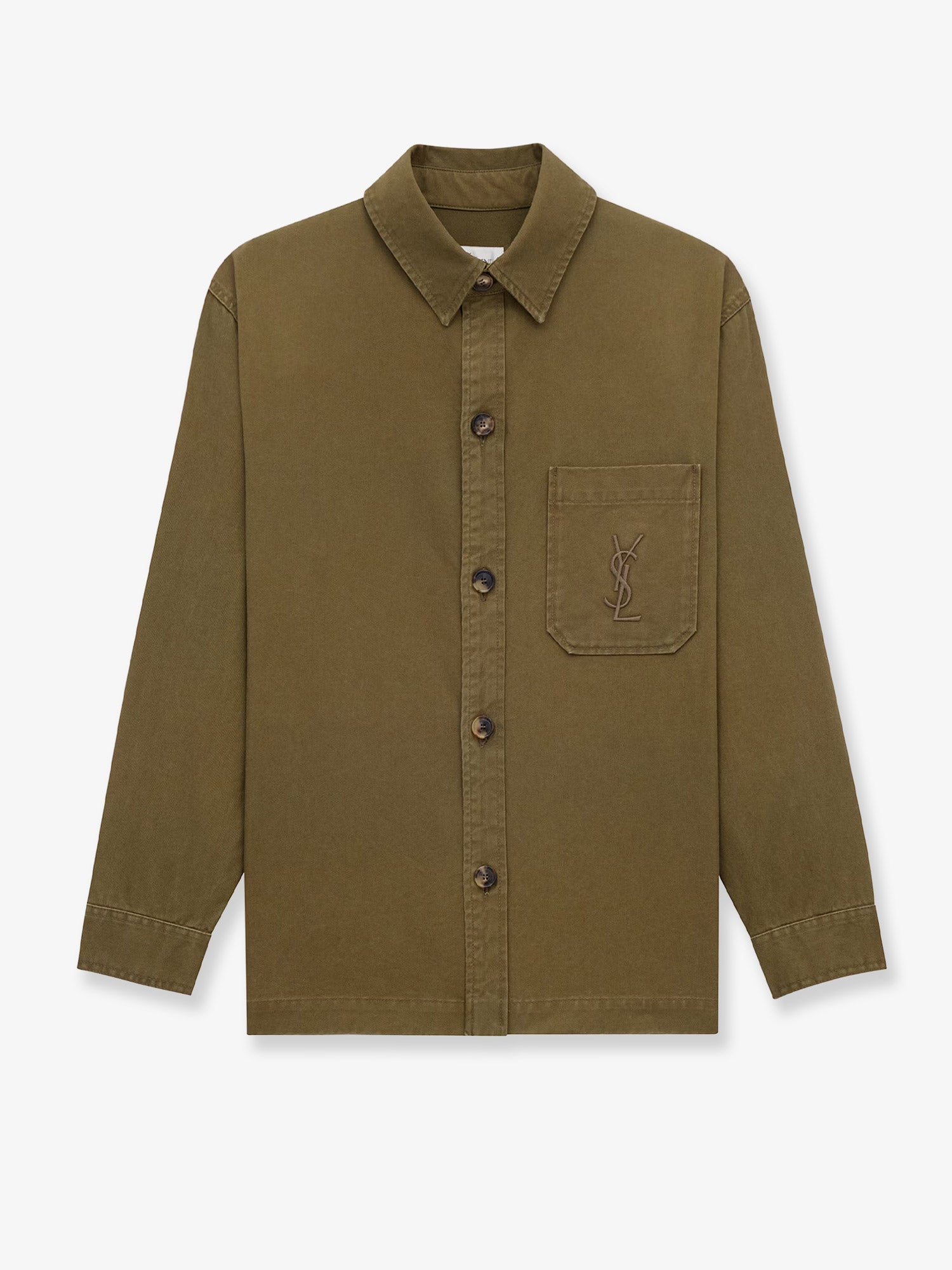Saint Laurent Women Cotton And Linen Shirt With Embroidery SAINT LAURENT