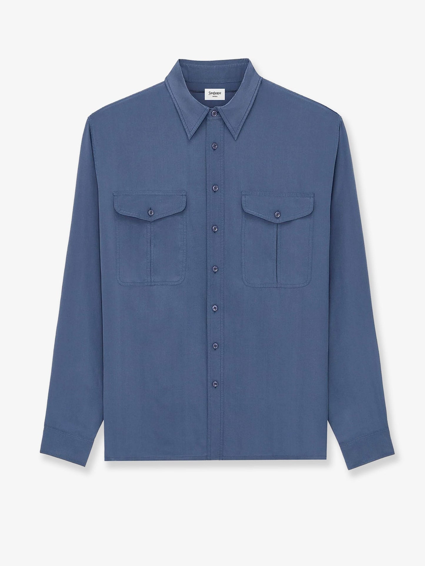 Saint Laurent Men Certified Viscose And Silk Shirt SAINT LAURENT