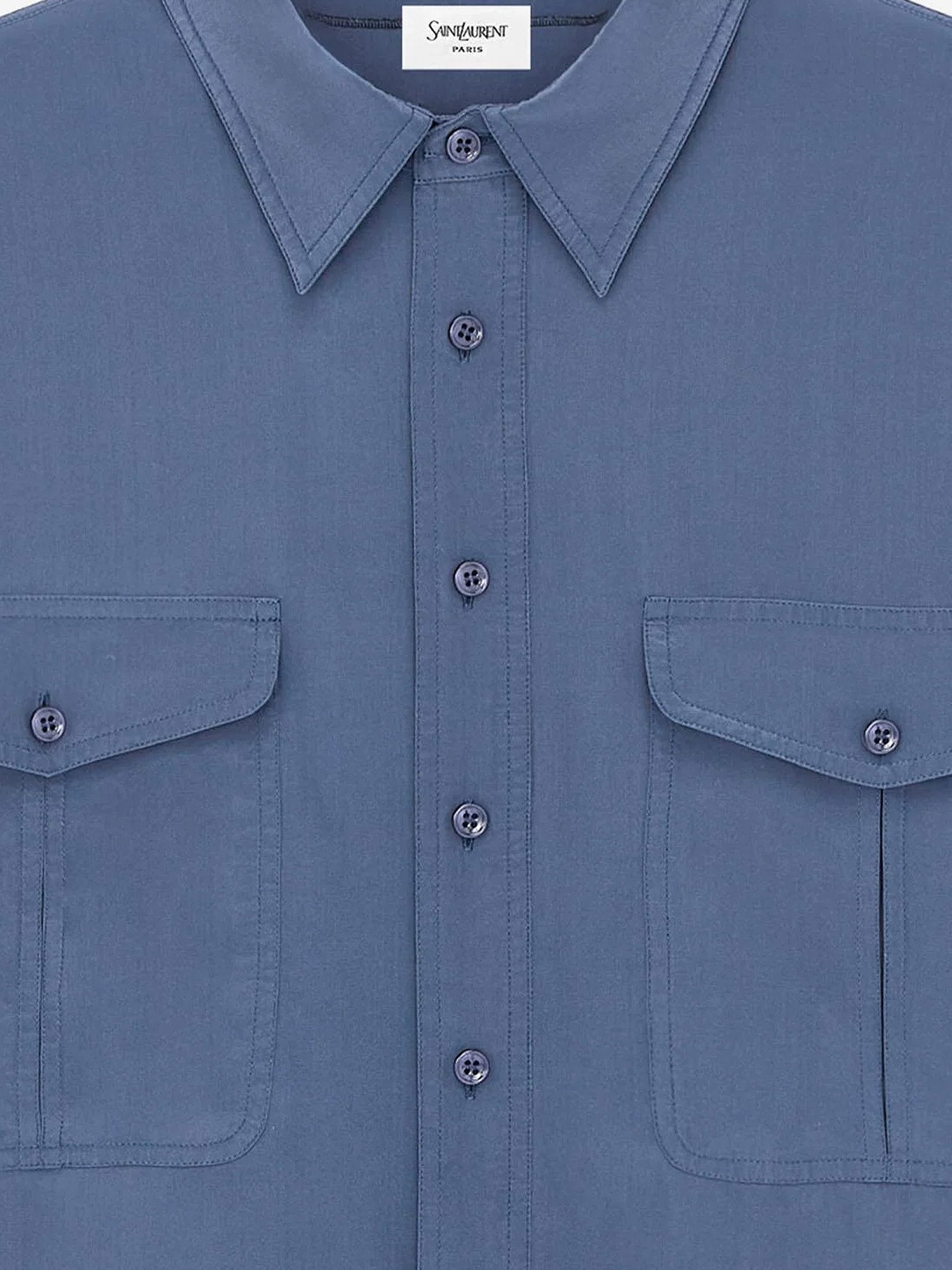 Saint Laurent Men Certified Viscose And Silk Shirt SAINT LAURENT