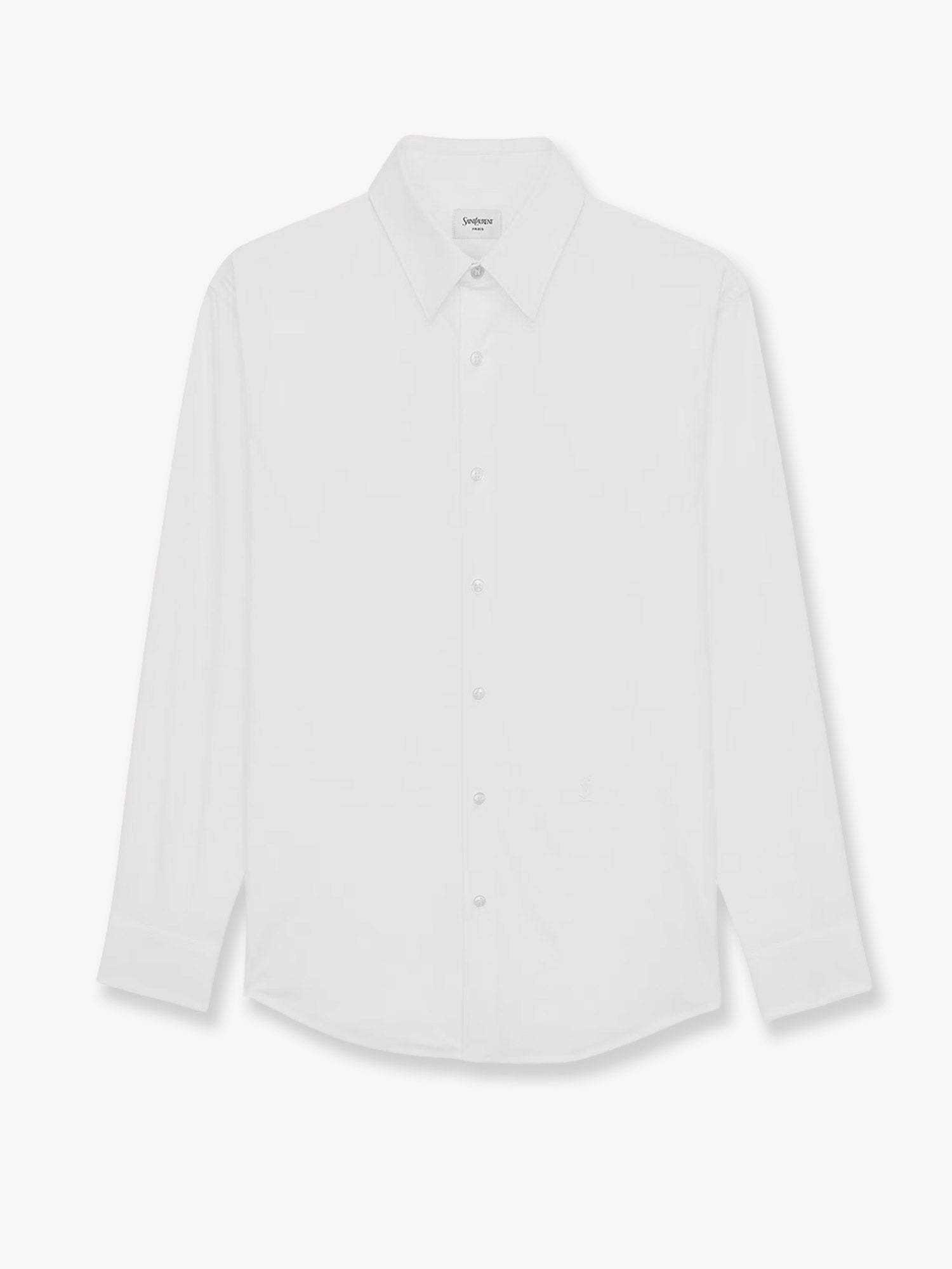 Saint Laurent Men Cassandre Stretch Cotton Shirt SAINT LAURENT