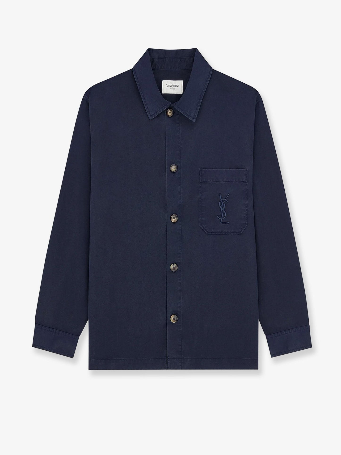 Saint Laurent Men Cassandre Certified Cotton Overshirt SAINT LAURENT