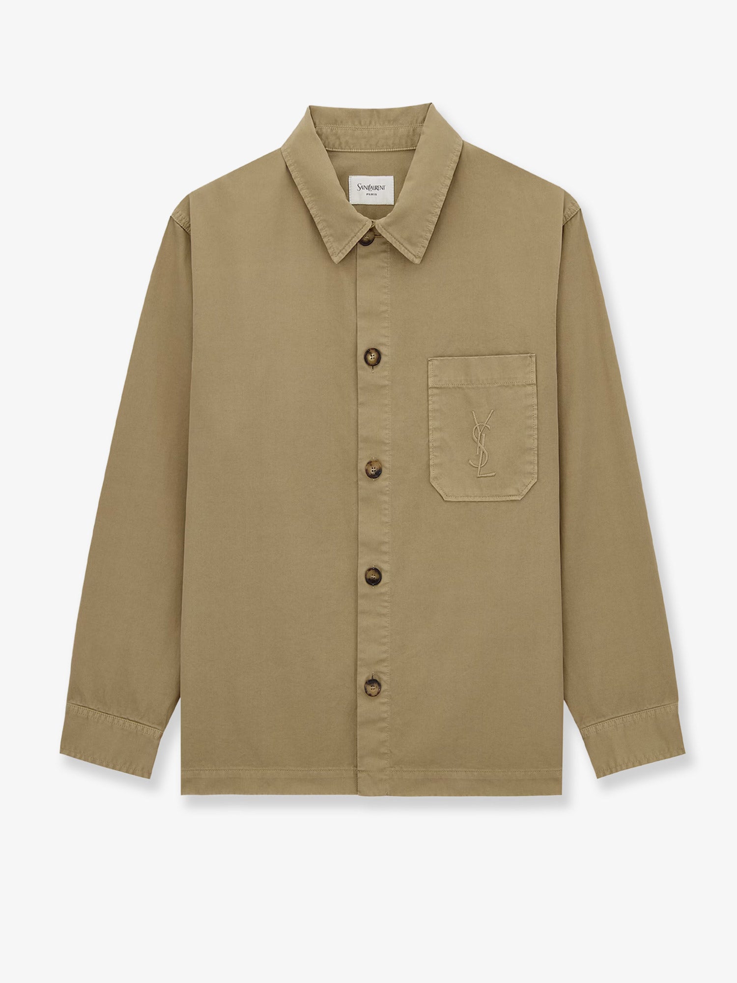 Saint Laurent Men Cassandre Certified Cotton Overshirt SAINT LAURENT