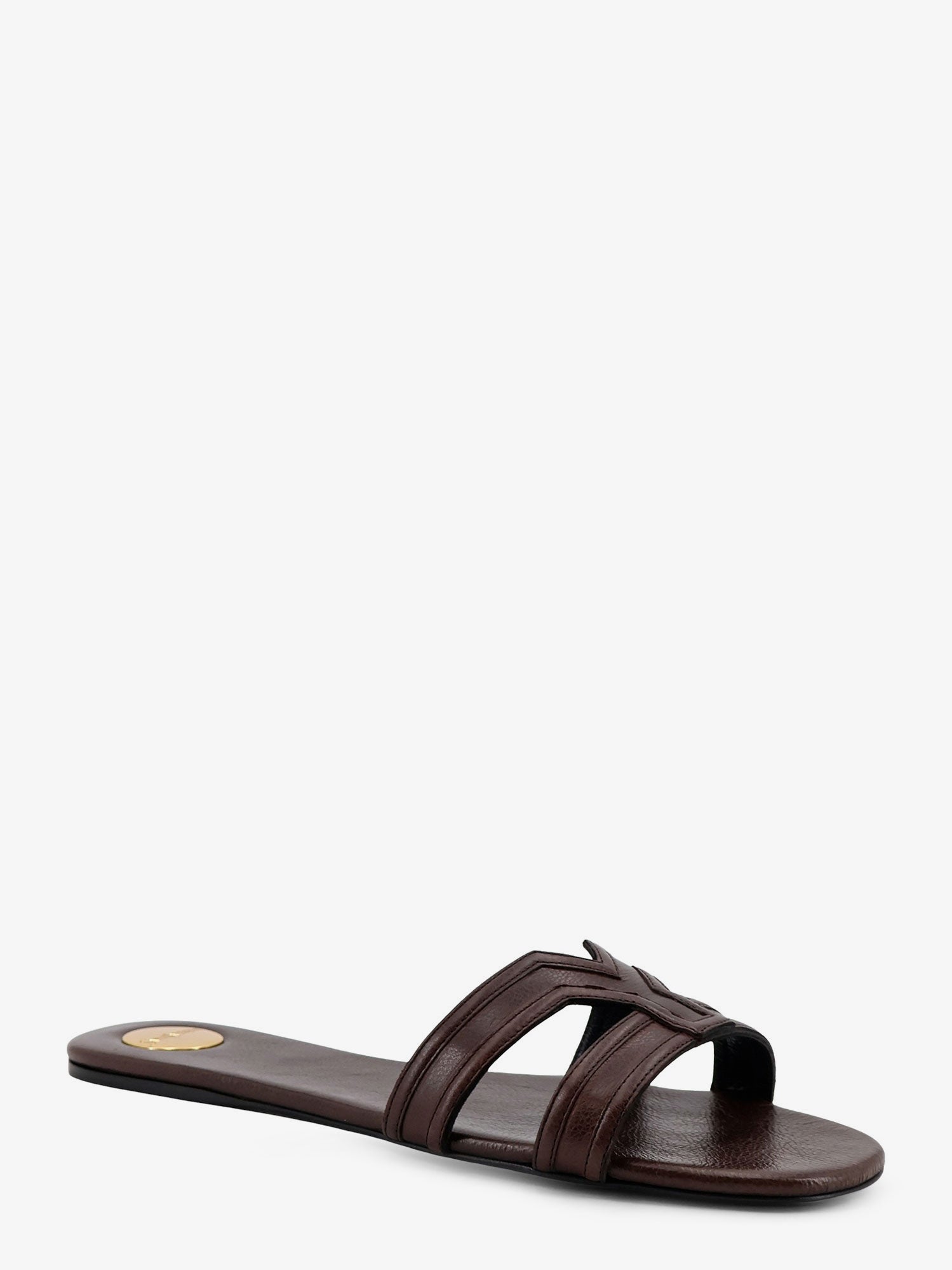 Saint Laurent Women Mabrouka Leather Sandals SAINT LAURENT