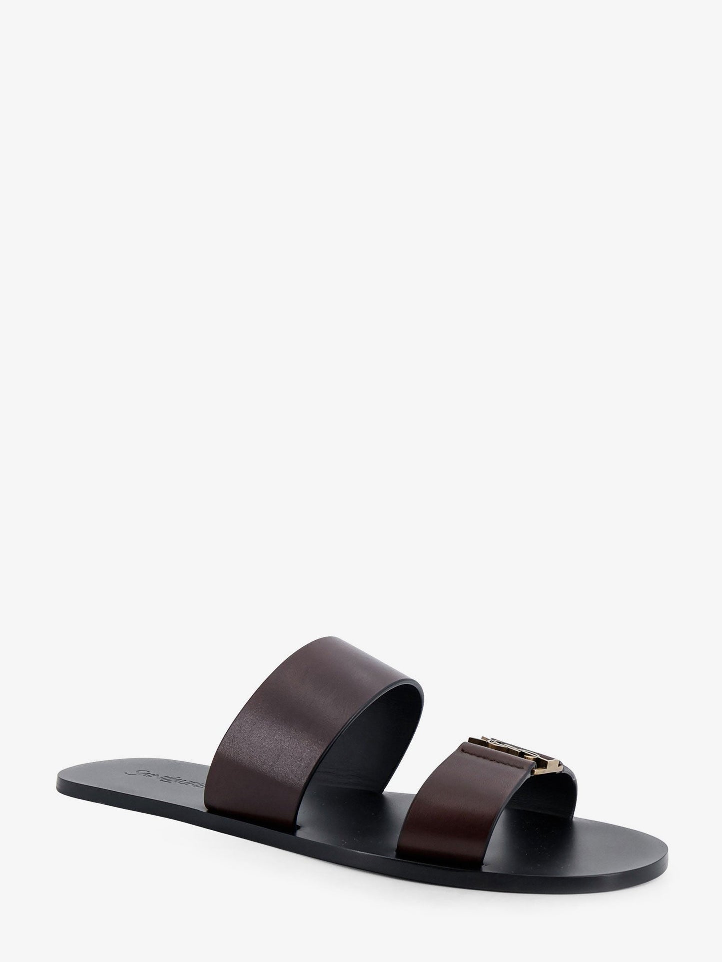 Saint Laurent Men Babylone Leather Sandals SAINT LAURENT