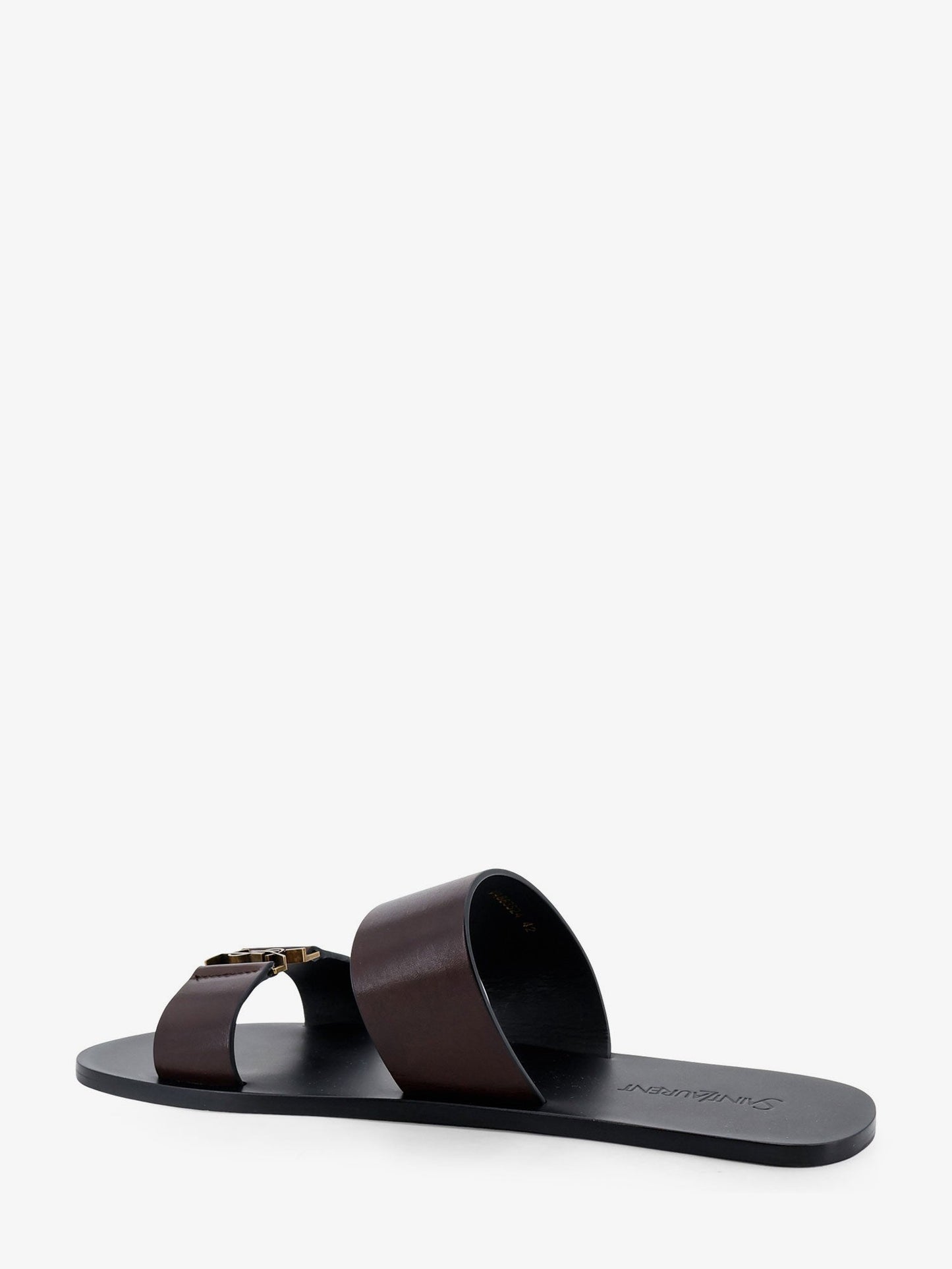 Saint Laurent Men Babylone Leather Sandals SAINT LAURENT