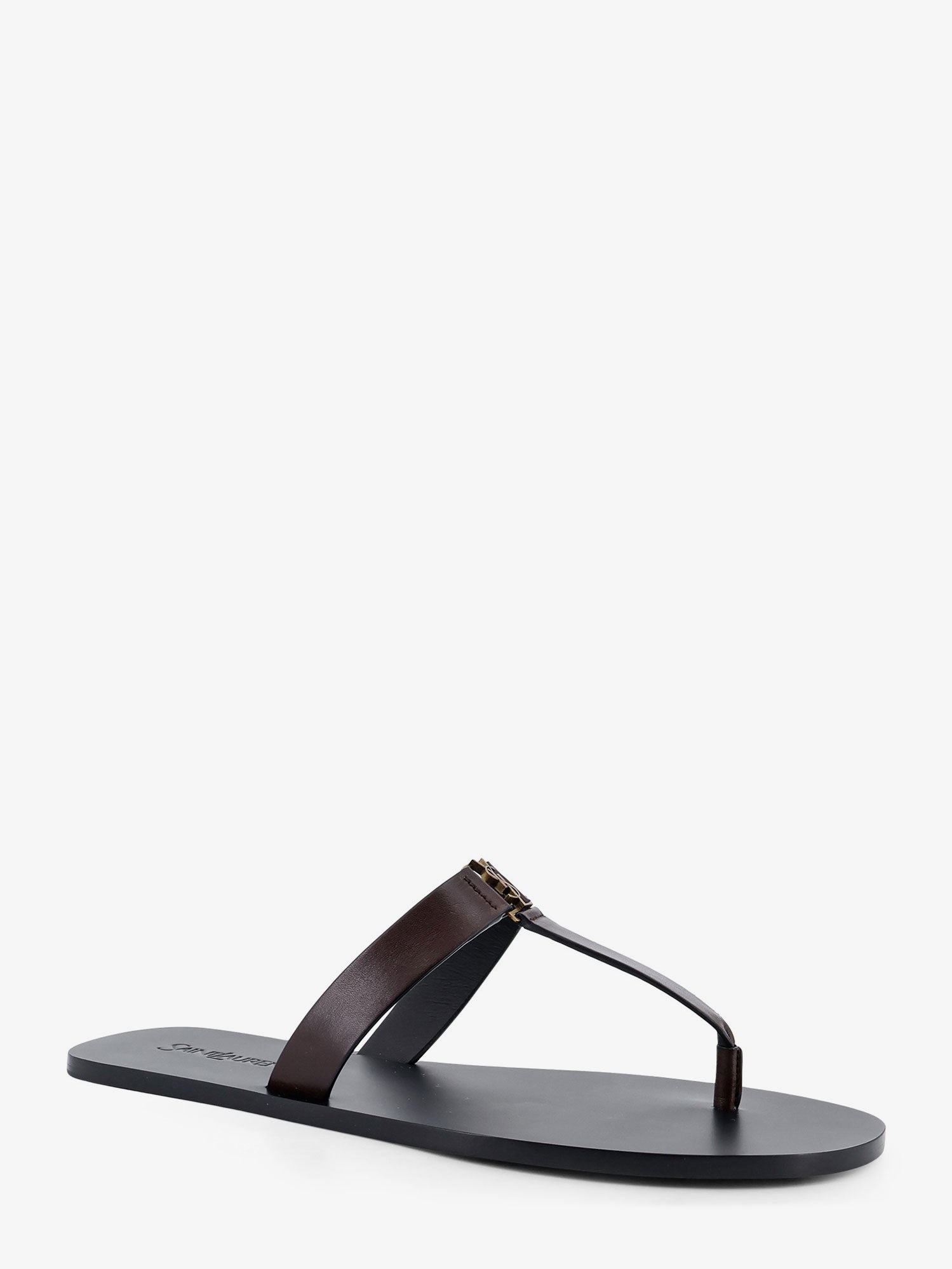 Saint Laurent Men Babylone Leather Sandals SAINT LAURENT