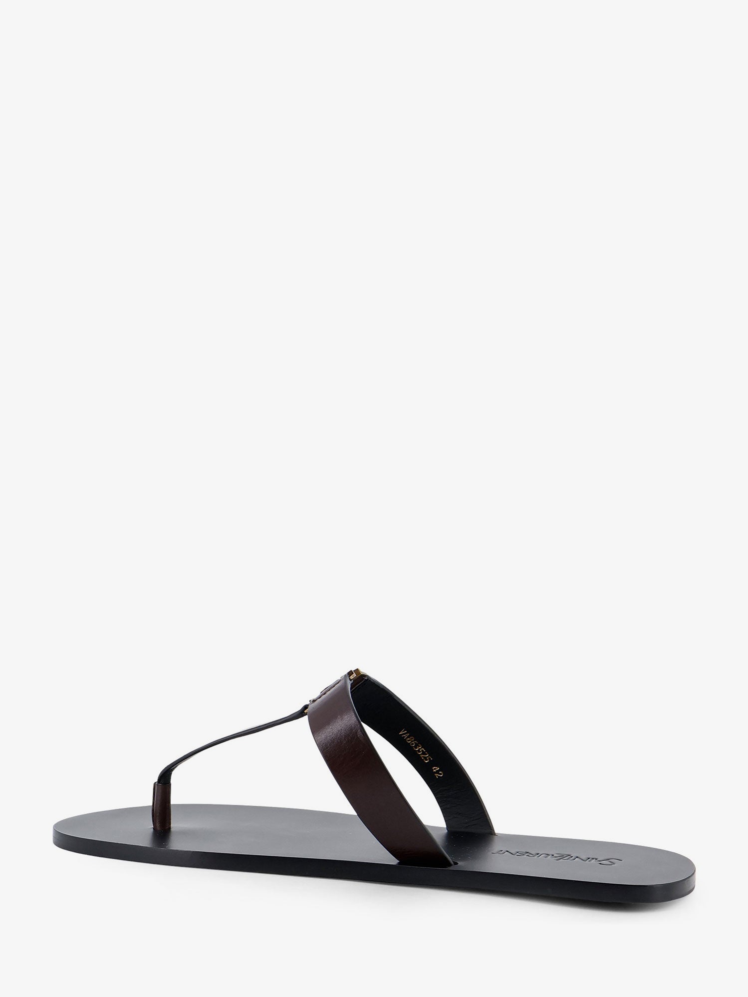 Saint Laurent Men Babylone Leather Sandals SAINT LAURENT
