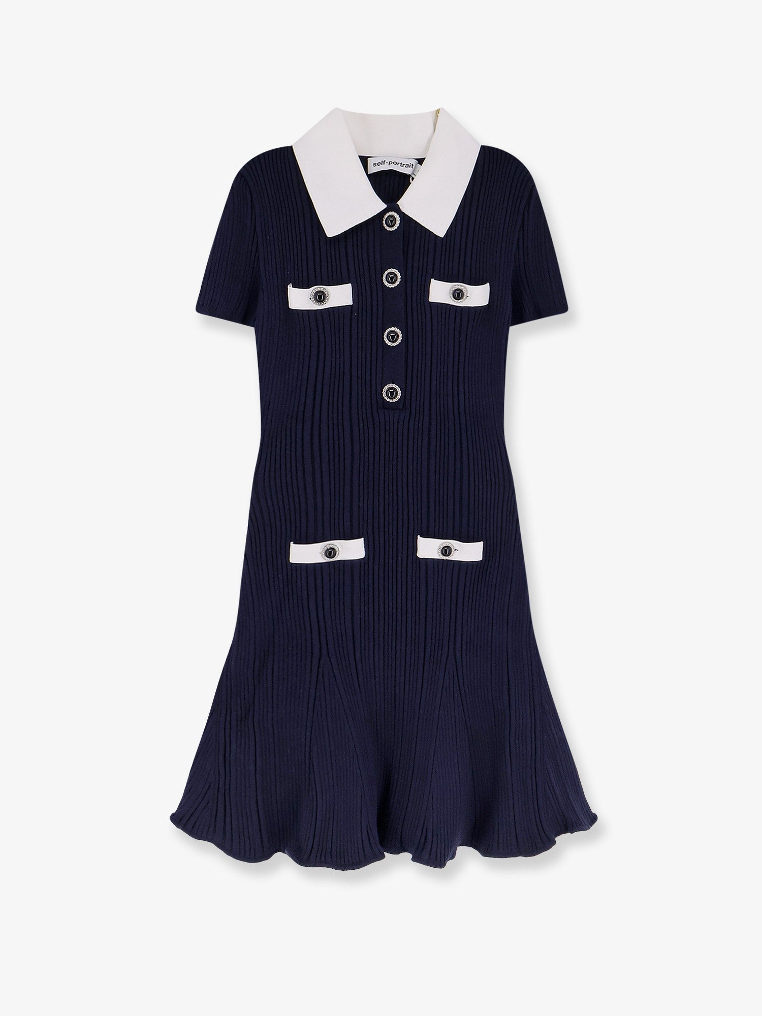 Self Portrait Women Ribbed Mini Dress SELF-PORTRAIT